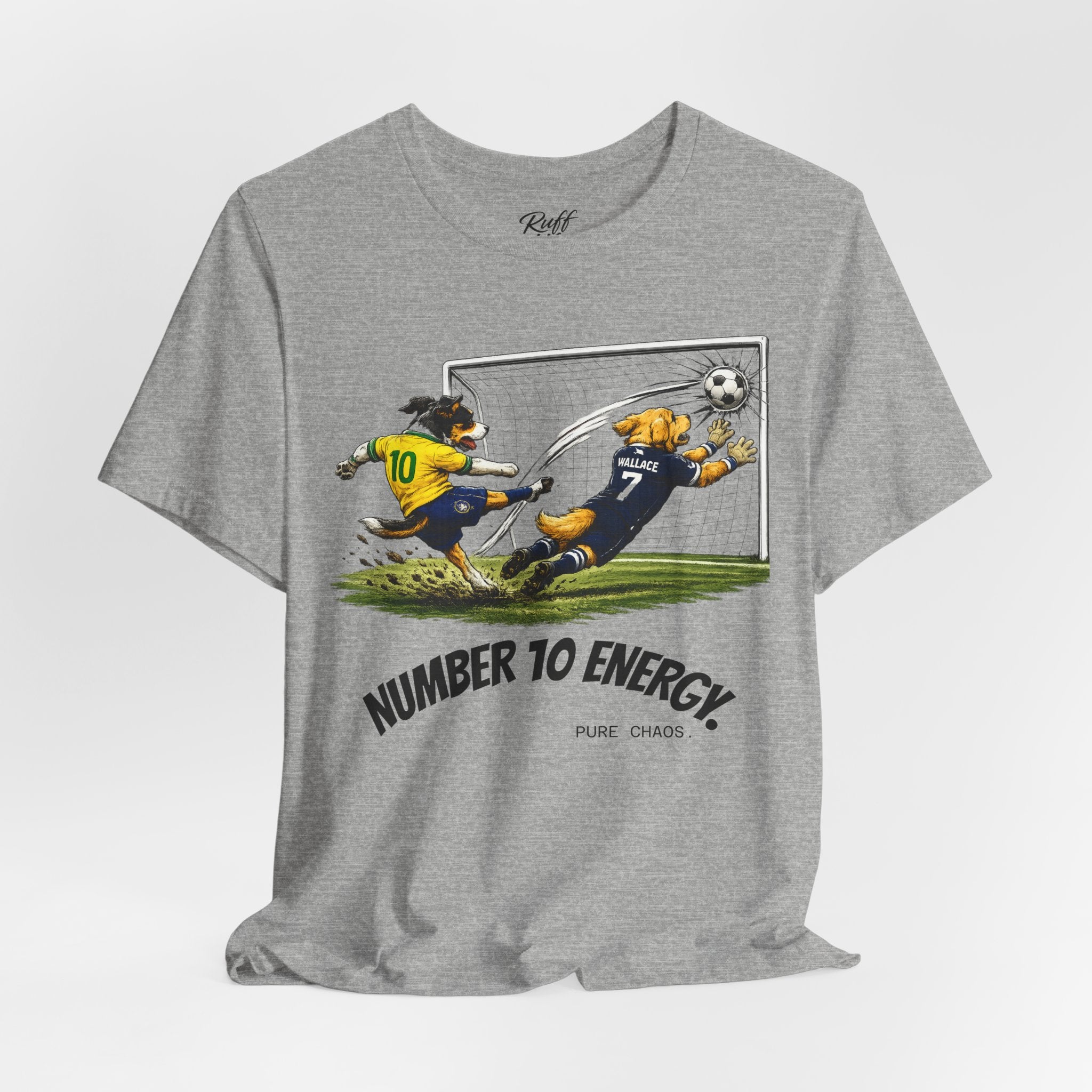 World Pup 2026 Soccer Tee — 'Number 10 Energy' Brazil vs Scotland Cartoon Shirt - World Cup 26'