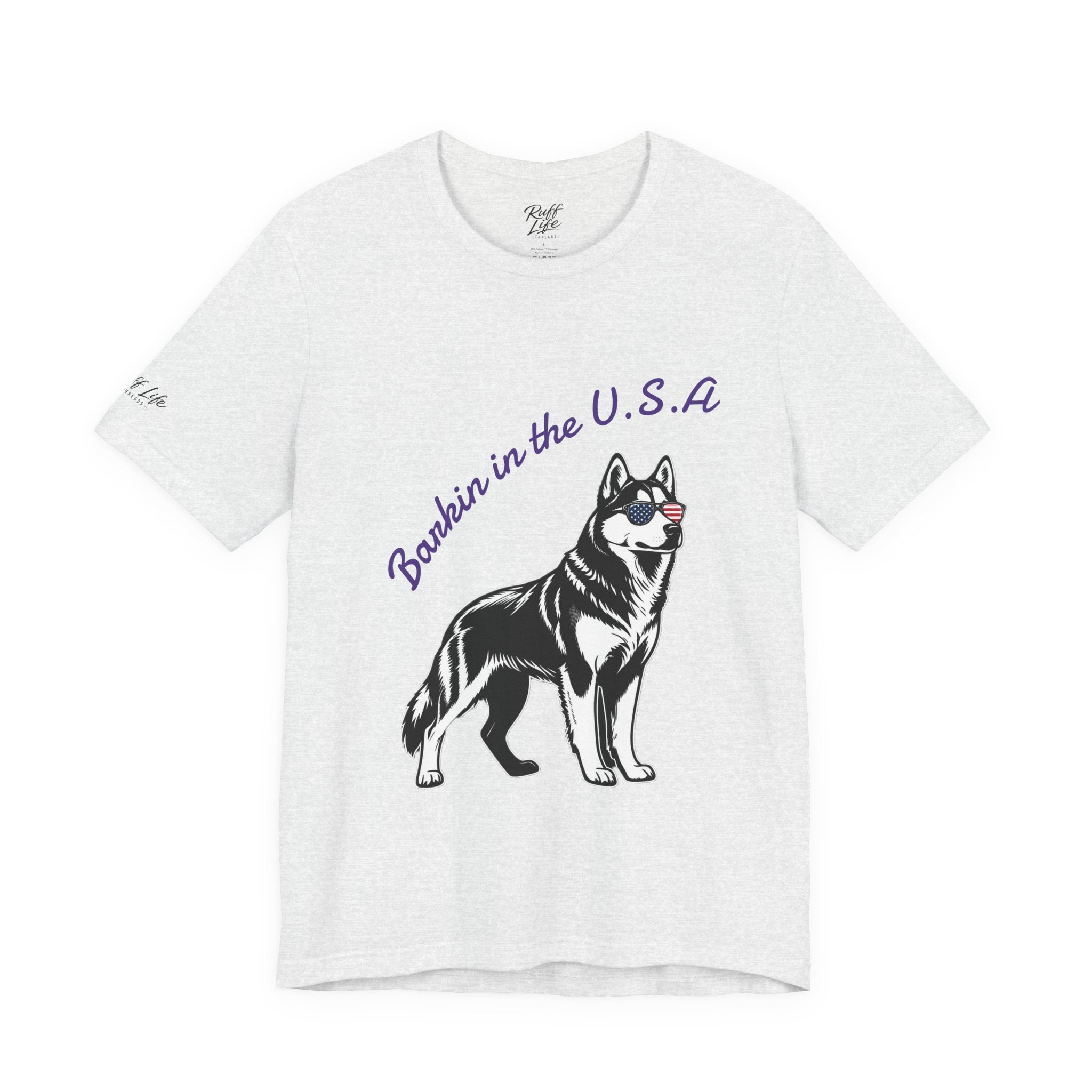 Barkin' in the USA Dog T-Shirt — Funny Patriotic Pup Tee