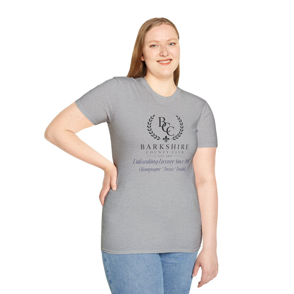 Barkshire County Club Tee — Funny Dog Club Logo T-Shirt
