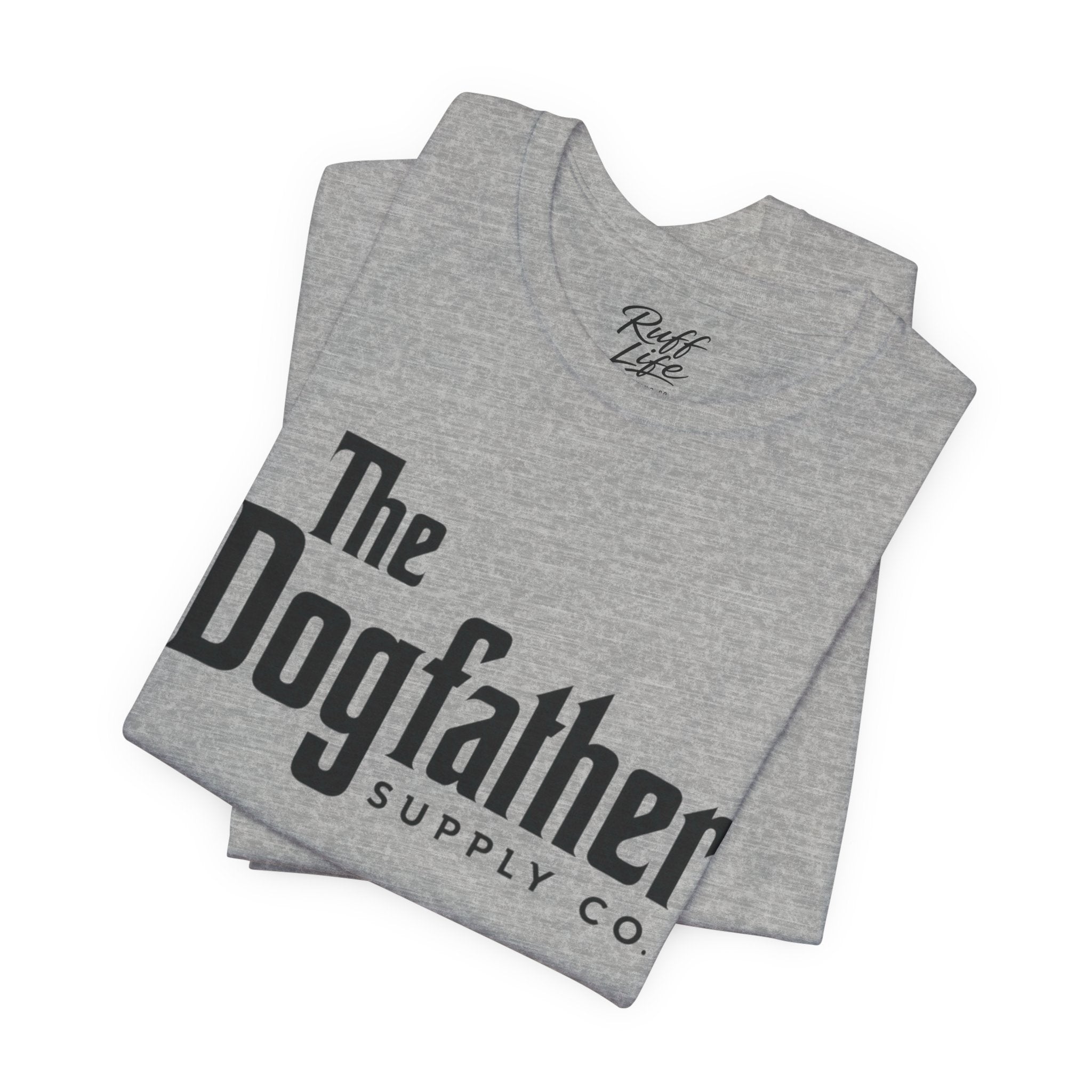 Dogfather T‑Shirt — "Respect the Family, Respect the Food Bowl" Funny Dog Graphic Tee