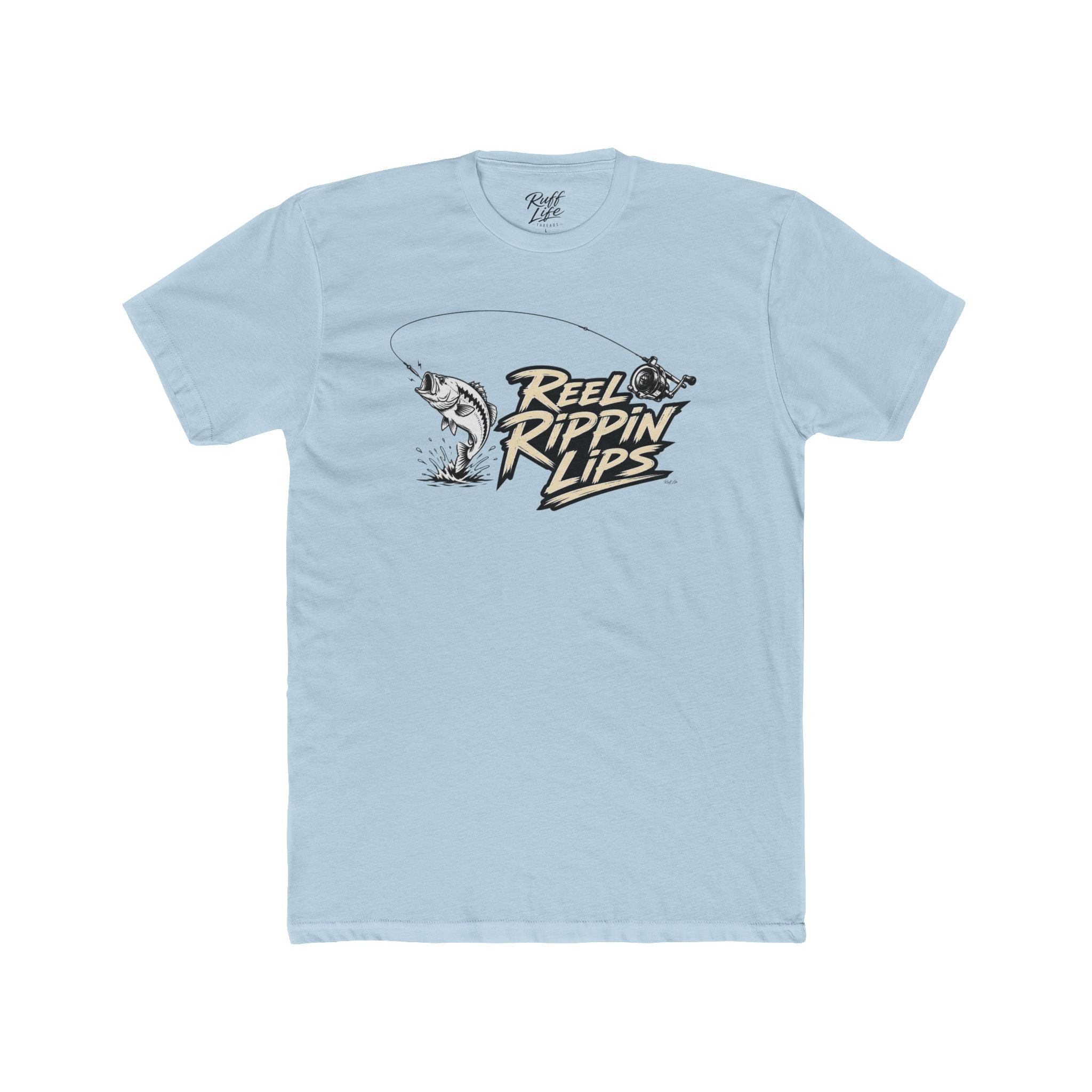 Fishing T-Shirt — "Reel Rippin' Lips" Bass Graphic Tee