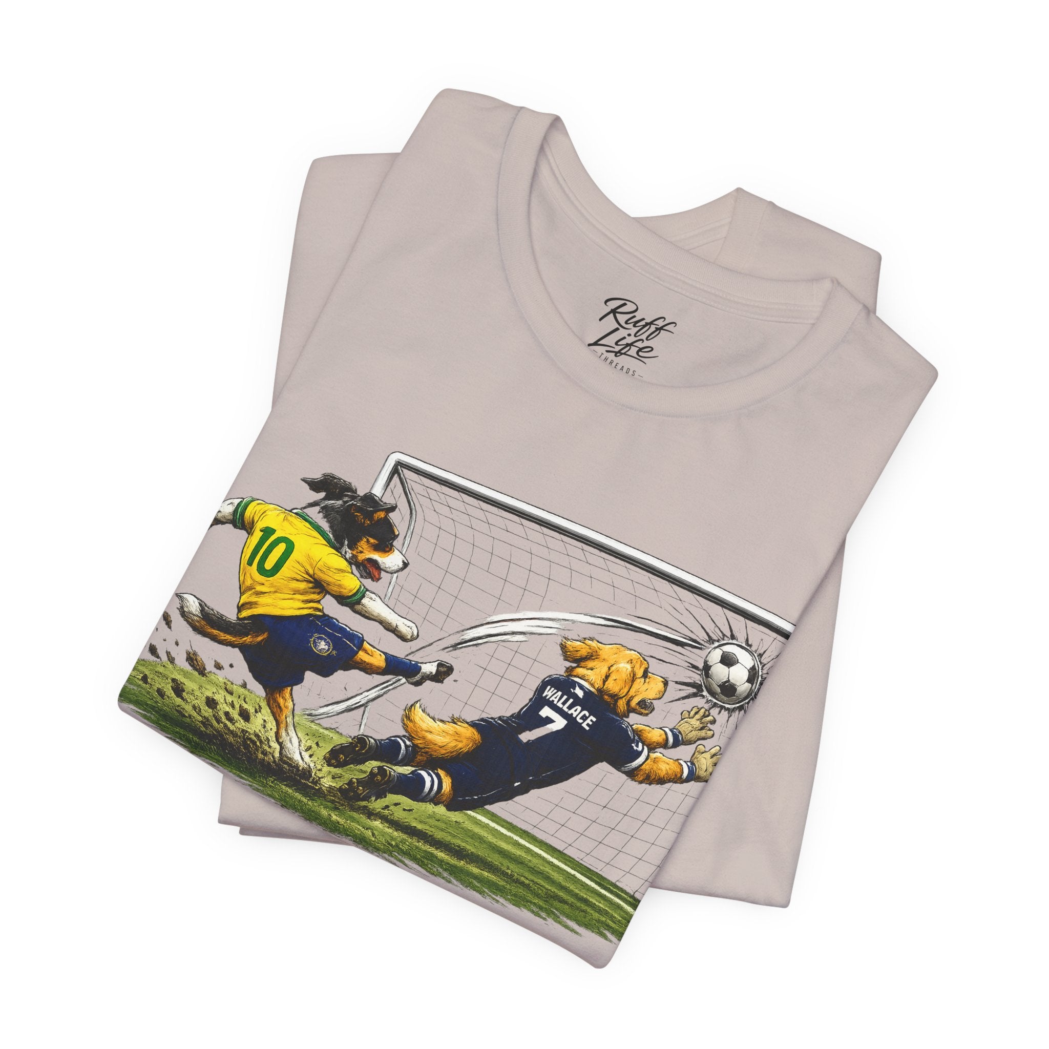 World Pup 2026 Soccer Tee — 'Number 10 Energy' Brazil vs Scotland Cartoon Shirt - World Cup 26'