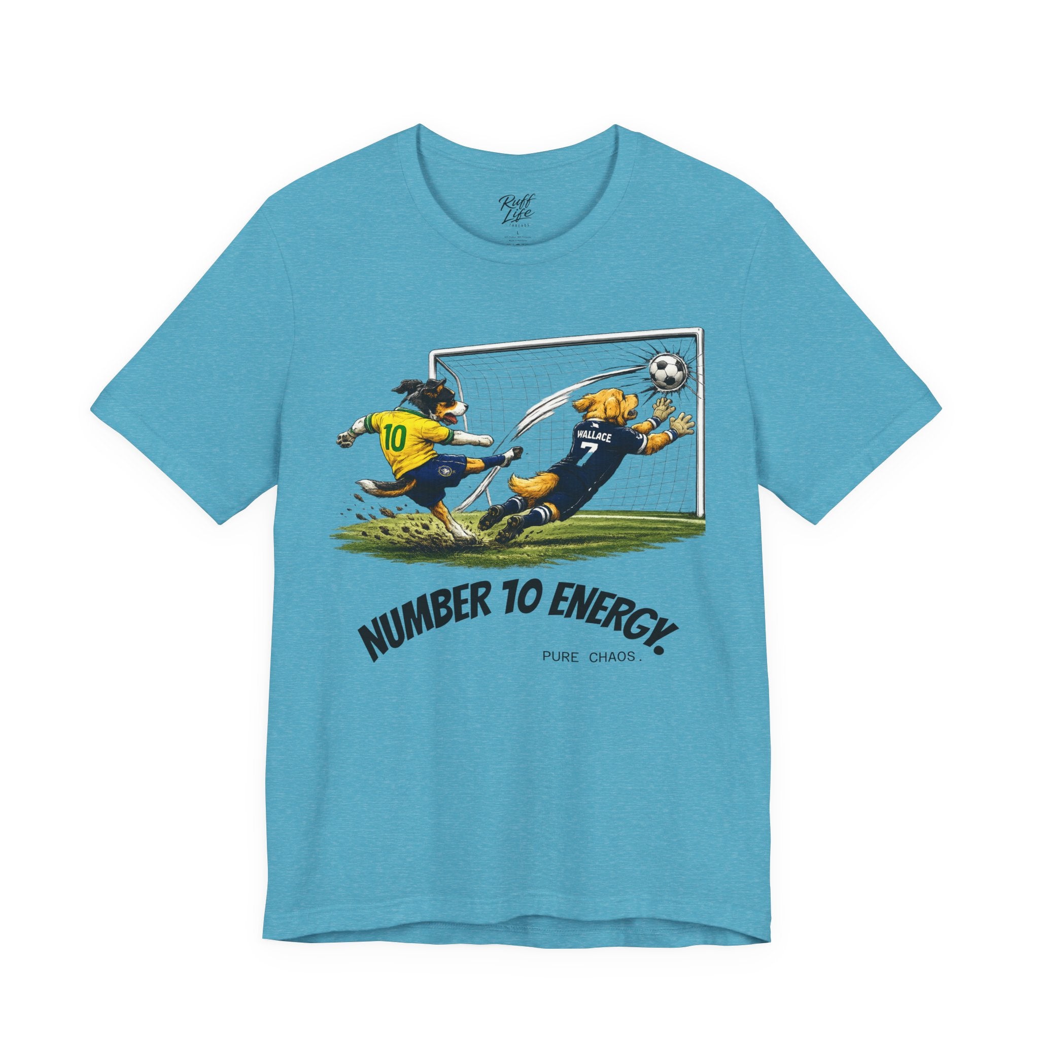 World Pup 2026 Soccer Tee — 'Number 10 Energy' Brazil vs Scotland Cartoon Shirt - World Cup 26'