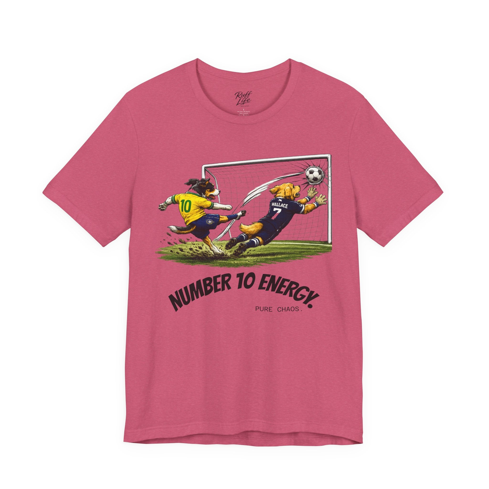World Pup 2026 Soccer Tee — 'Number 10 Energy' Brazil vs Scotland Cartoon Shirt - World Cup 26'