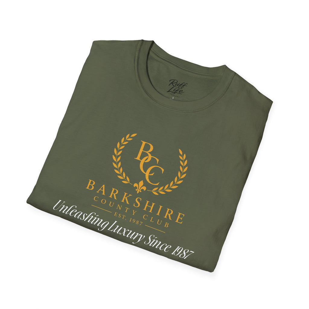 Barkshire County Club Tee — Funny Dog Club Logo T-Shirt