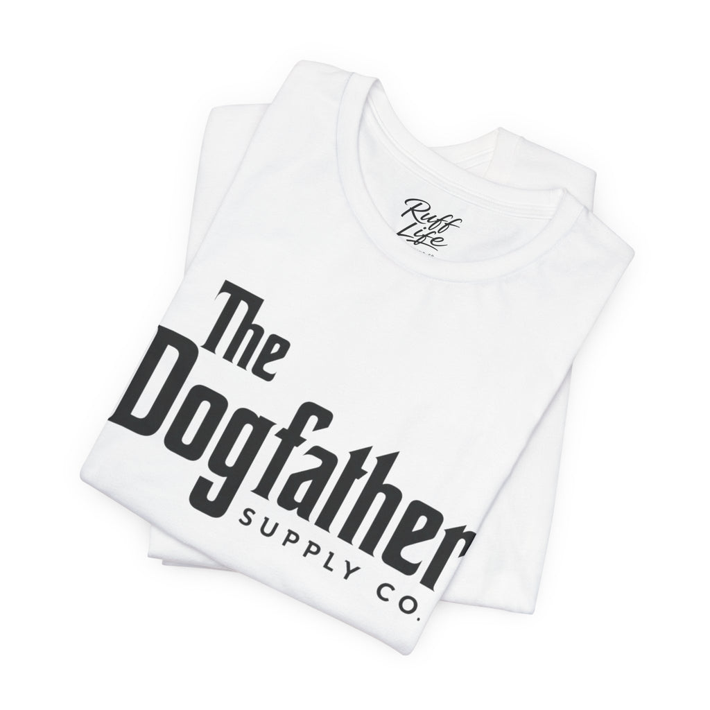 Dogfather T‑Shirt — "Respect the Family, Respect the Food Bowl" Funny Dog Graphic Tee
