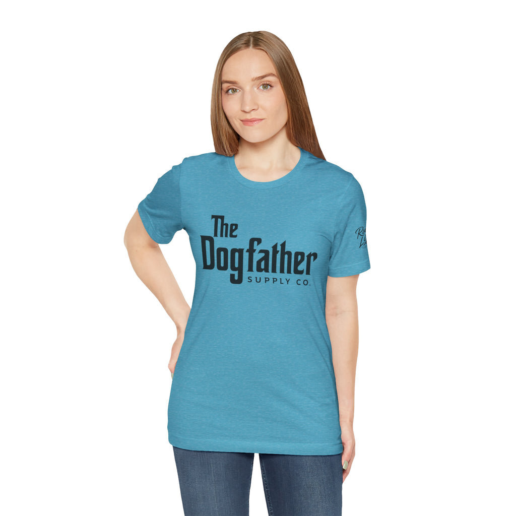 Dogfather T‑Shirt — "Respect the Family, Respect the Food Bowl" Funny Dog Graphic Tee
