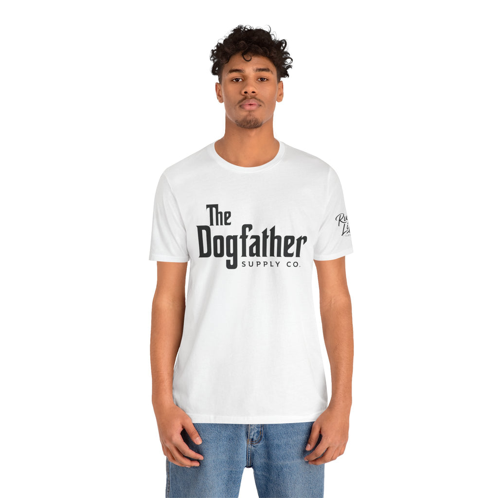 Dogfather T‑Shirt — "Respect the Family, Respect the Food Bowl" Funny Dog Graphic Tee