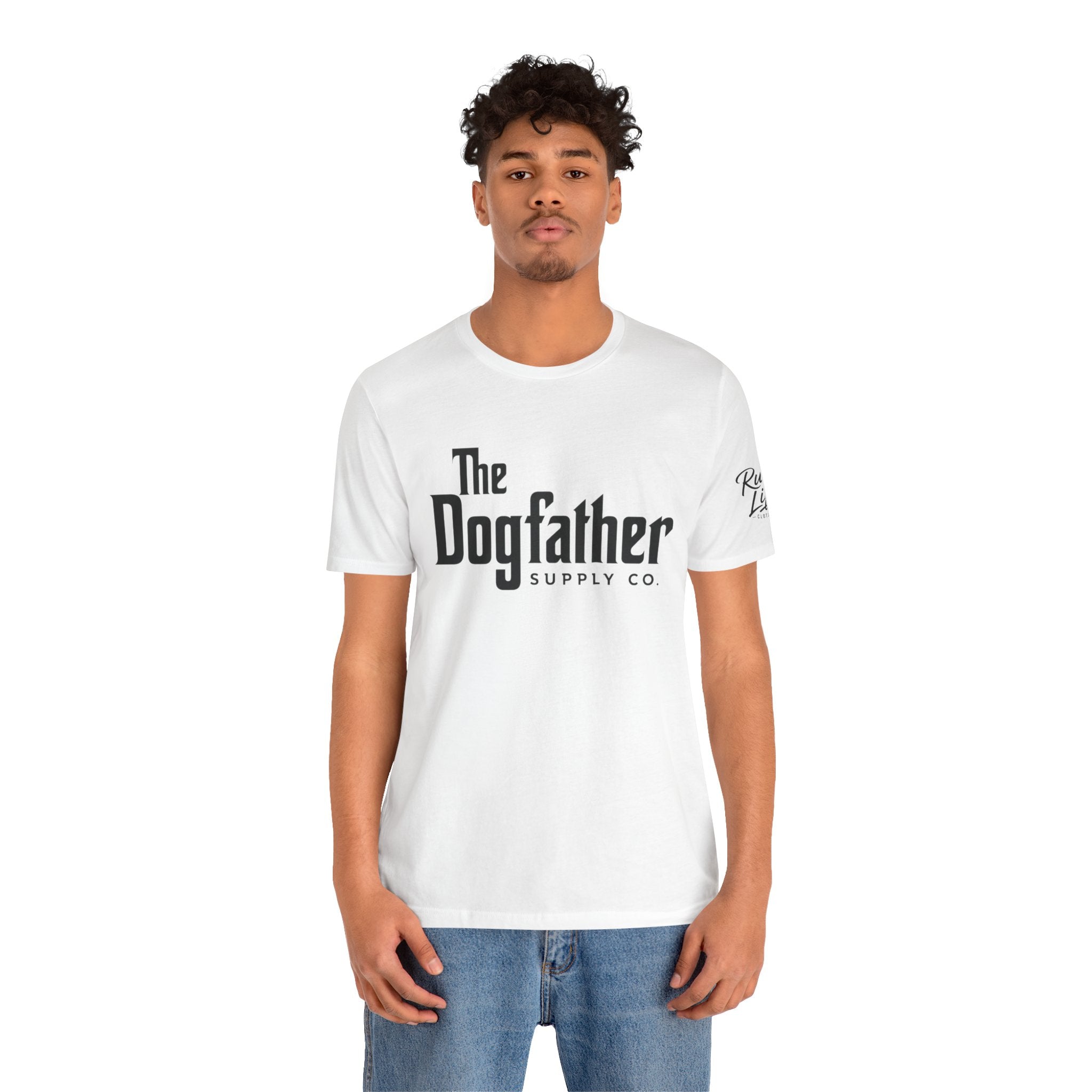 Dogfather T‑Shirt — "Respect the Family, Respect the Food Bowl" Funny Dog Graphic Tee