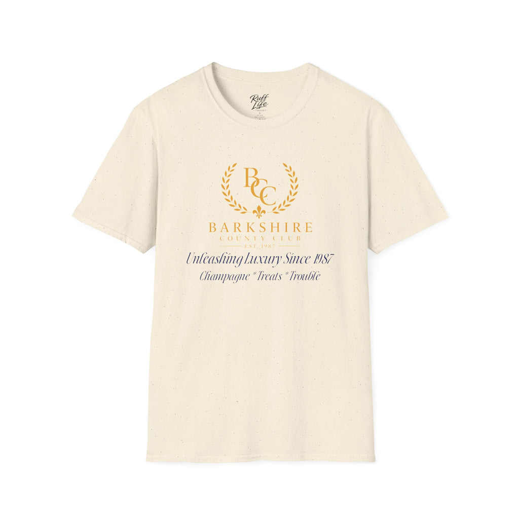 Barkshire County Club Tee — Funny Dog Club Logo T-Shirt