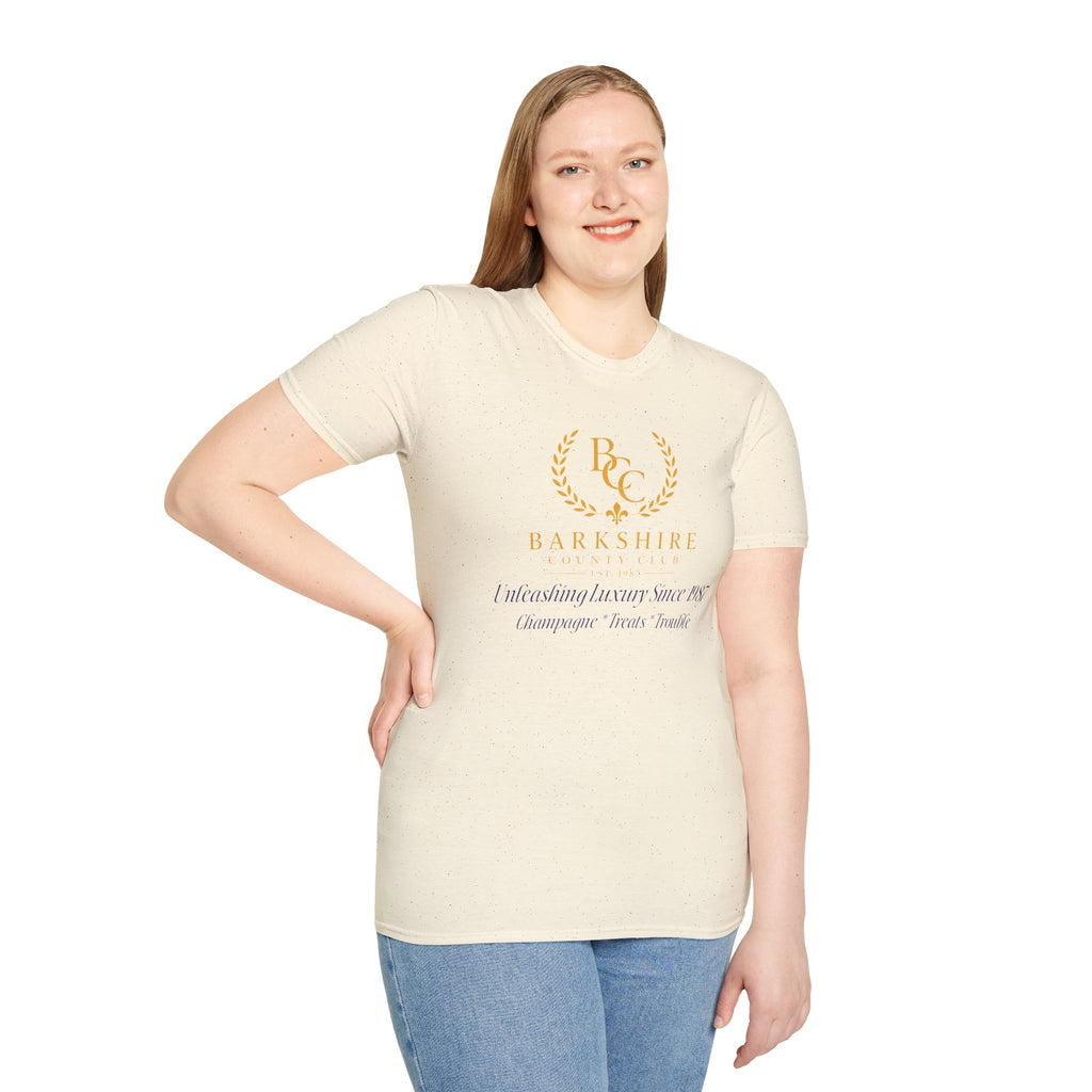 Barkshire County Club Tee — Funny Dog Club Logo T-Shirt