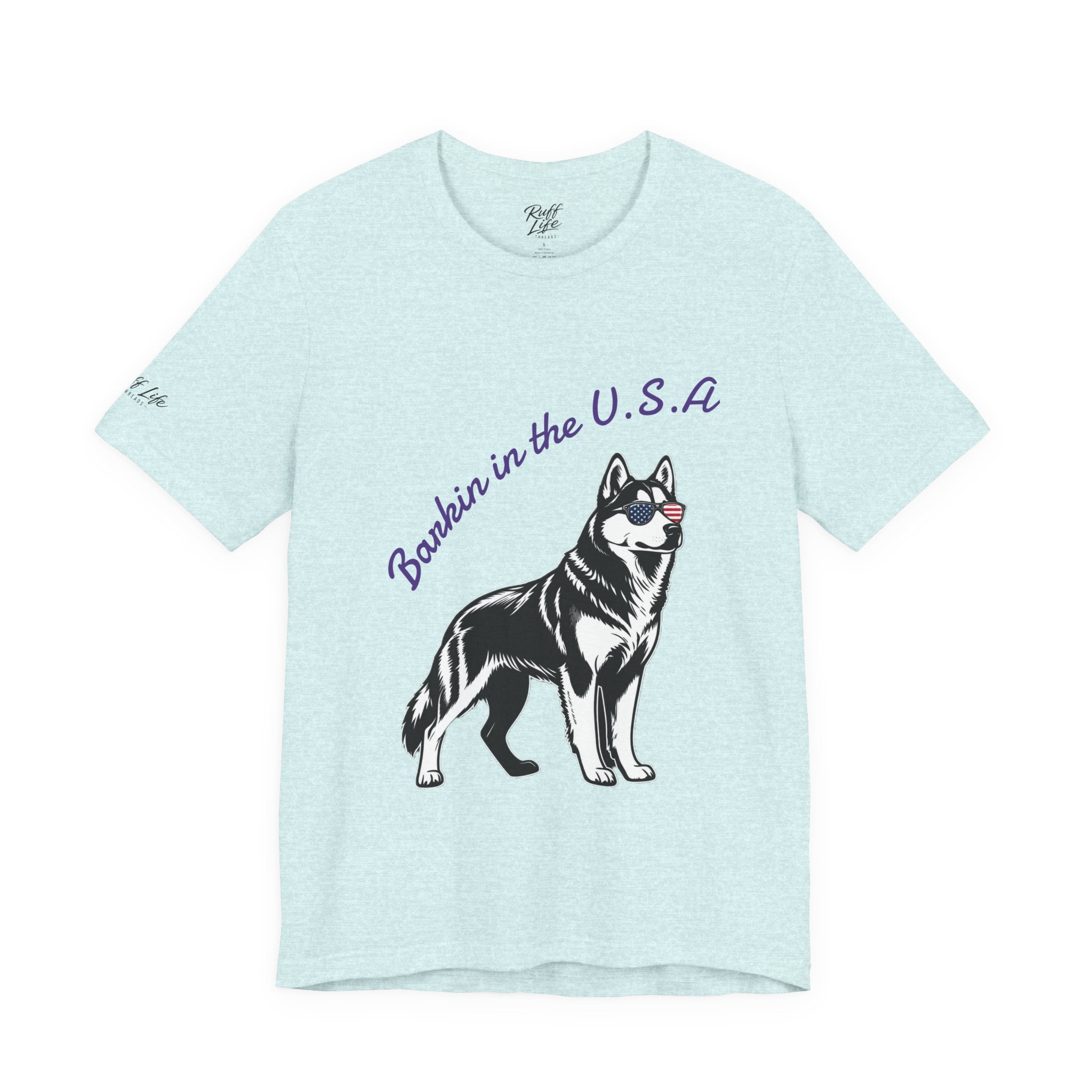 Barkin' in the USA Dog T-Shirt — Funny Patriotic Pup Tee