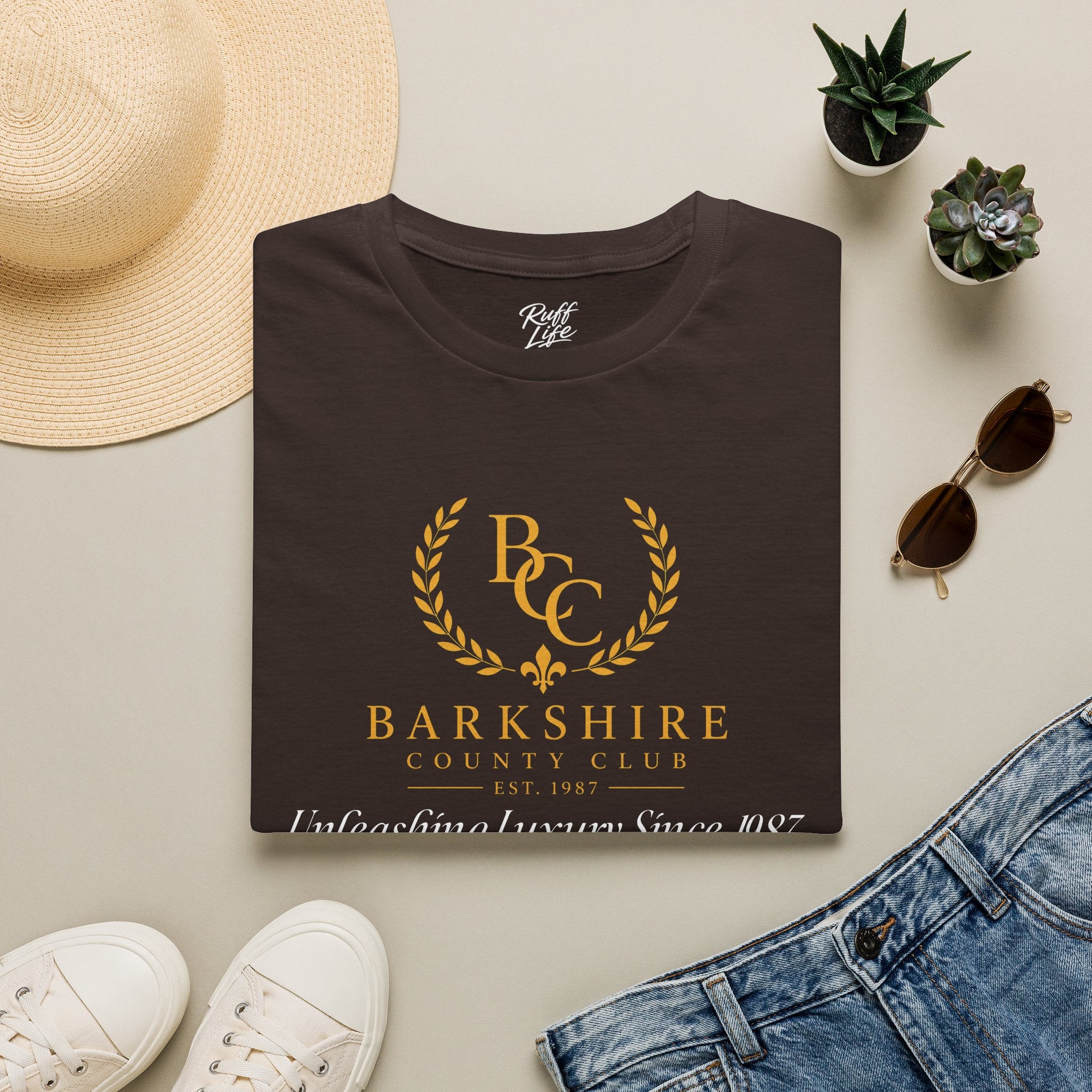 Barkshire County Club Tee — Funny Dog Club Logo T-Shirt