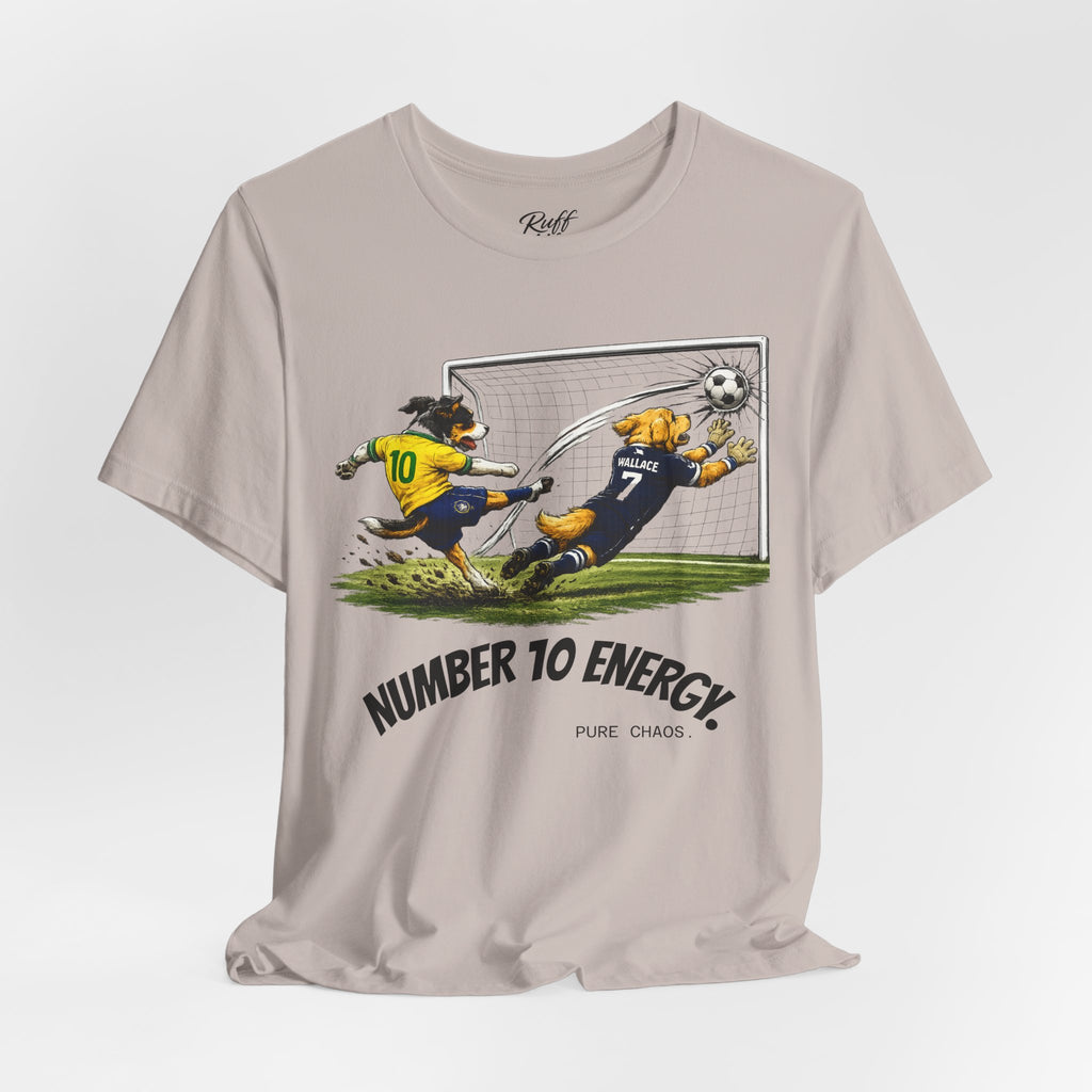 World Pup 2026 Soccer Tee — 'Number 10 Energy' Brazil vs Scotland Cartoon Shirt - World Cup 26'