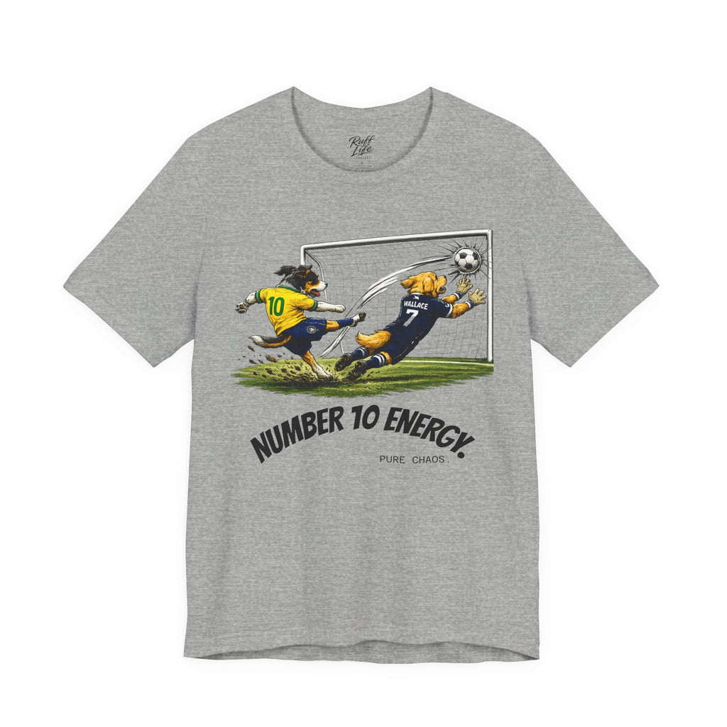 World Pup 2026 Soccer Tee — 'Number 10 Energy' Brazil vs Scotland Cartoon Shirt - World Cup 26'