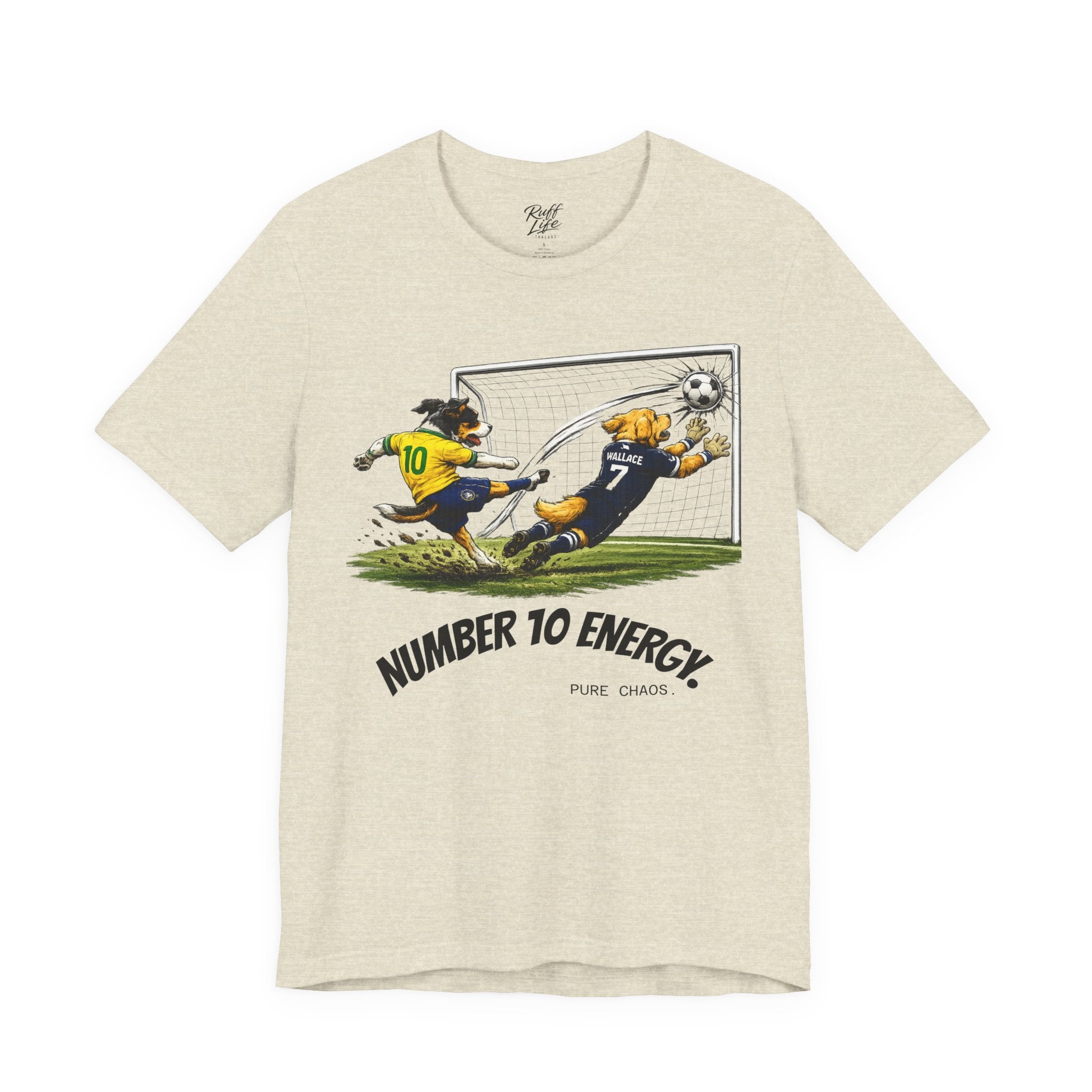 World Pup 2026 Soccer Tee — 'Number 10 Energy' Brazil vs Scotland Cartoon Shirt - World Cup 26'