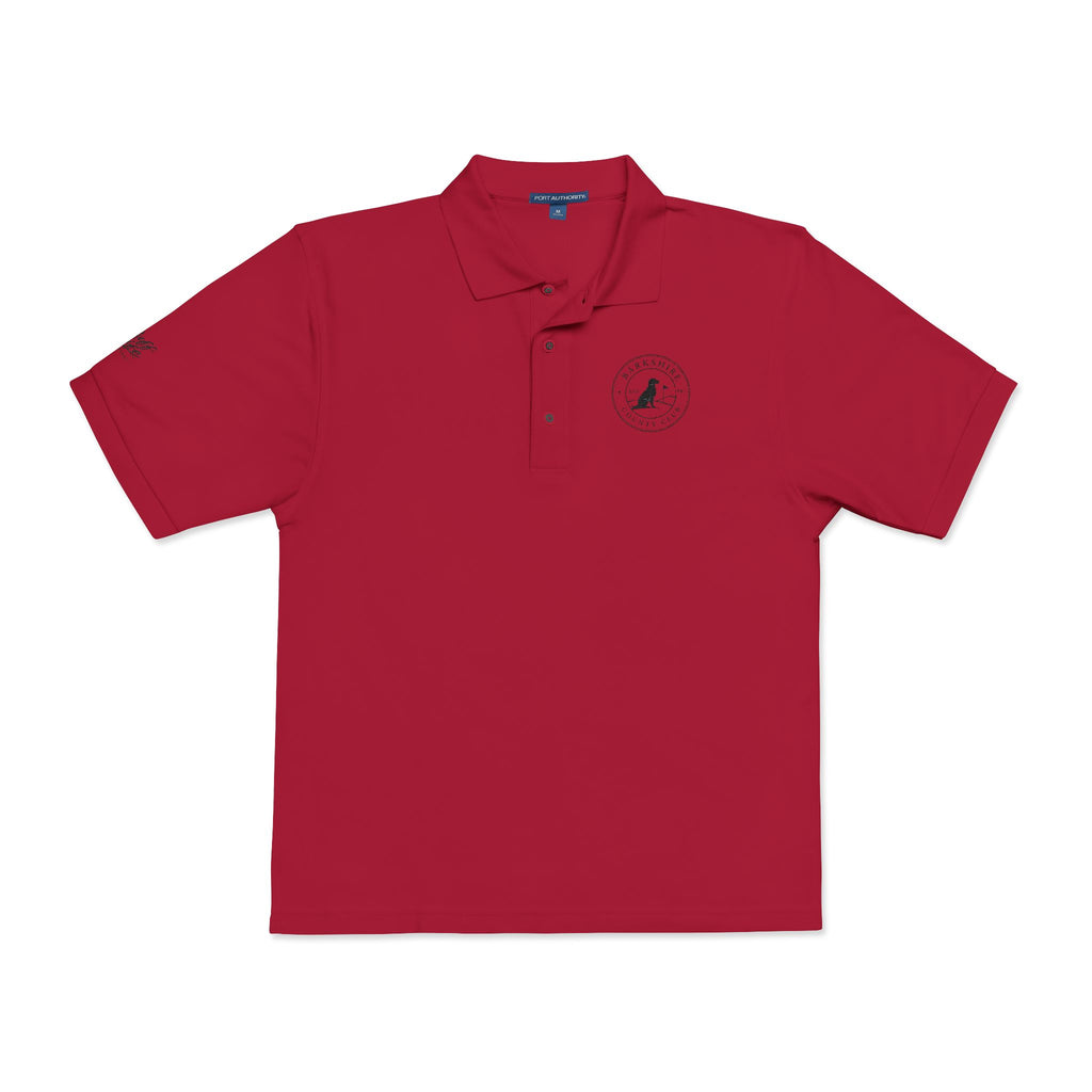 Embroidered "Barkshire Country Club" Golf Polo Shirt — Classic Short-Sleeve Collared Tee