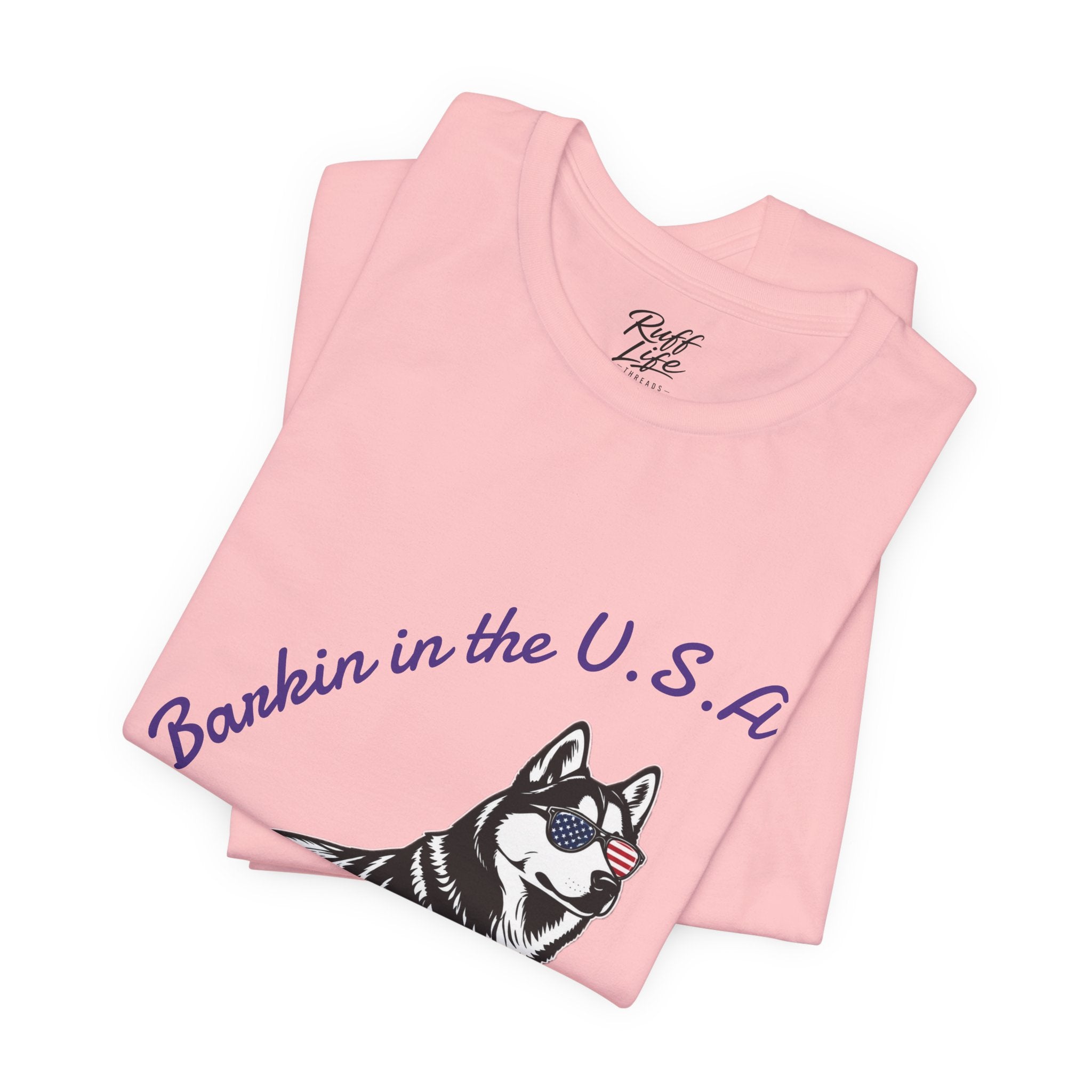 Barkin' in the USA Dog T-Shirt — Funny Patriotic Pup Tee