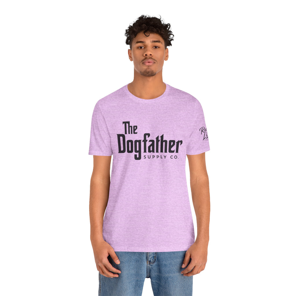 Dogfather T‑Shirt — "Respect the Family, Respect the Food Bowl" Funny Dog Graphic Tee