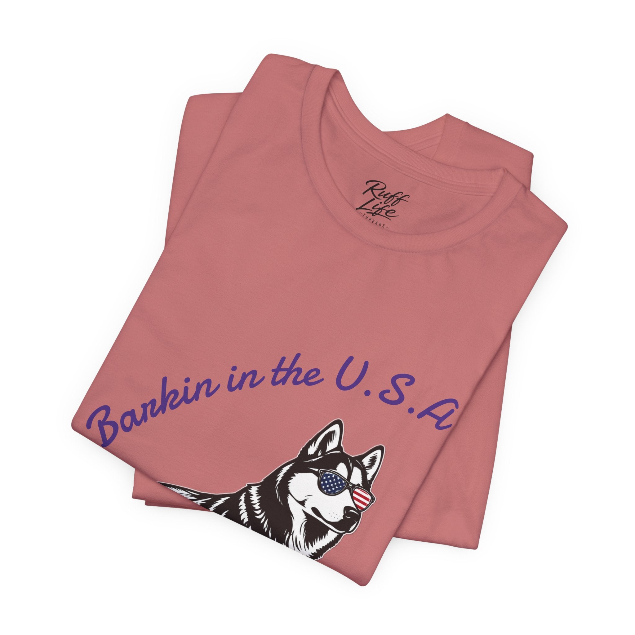 Barkin' in the USA Dog T-Shirt — Funny Patriotic Pup Tee