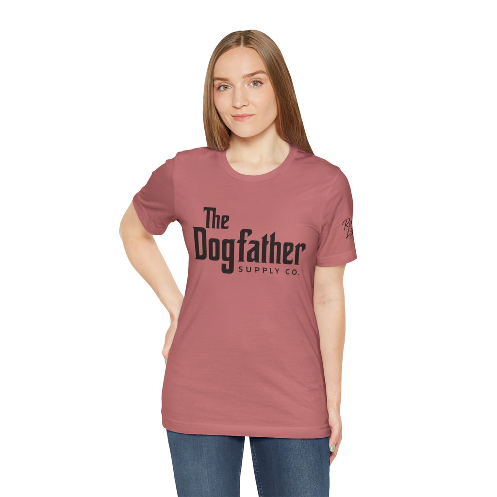 Dogfather T‑Shirt — "Respect the Family, Respect the Food Bowl" Funny Dog Graphic Tee