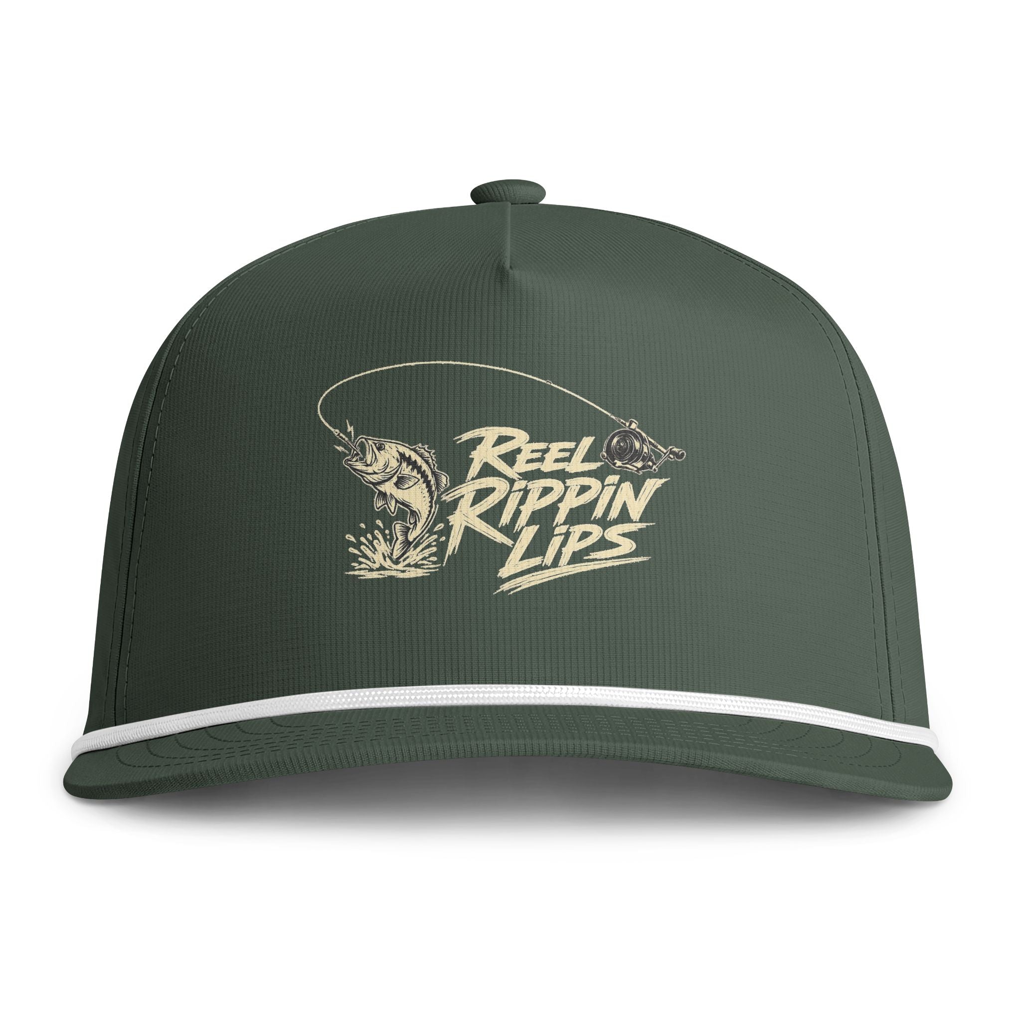 Fishing Rope Cap — "Reel Rippin’ Life" Embroidered Trucker Hat