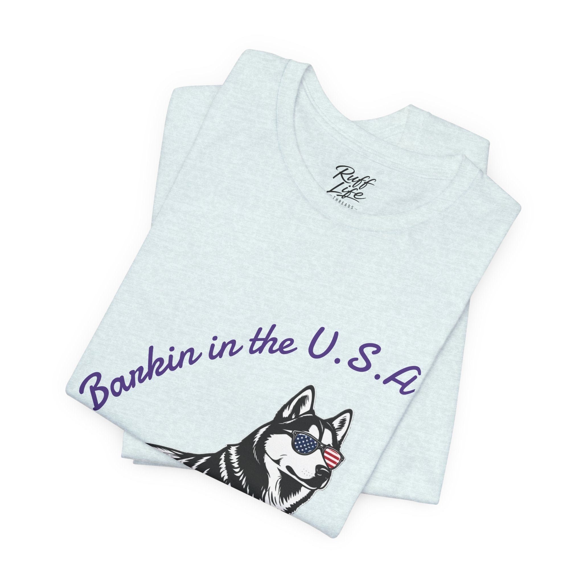 Barkin' in the USA Dog T-Shirt — Funny Patriotic Pup Tee