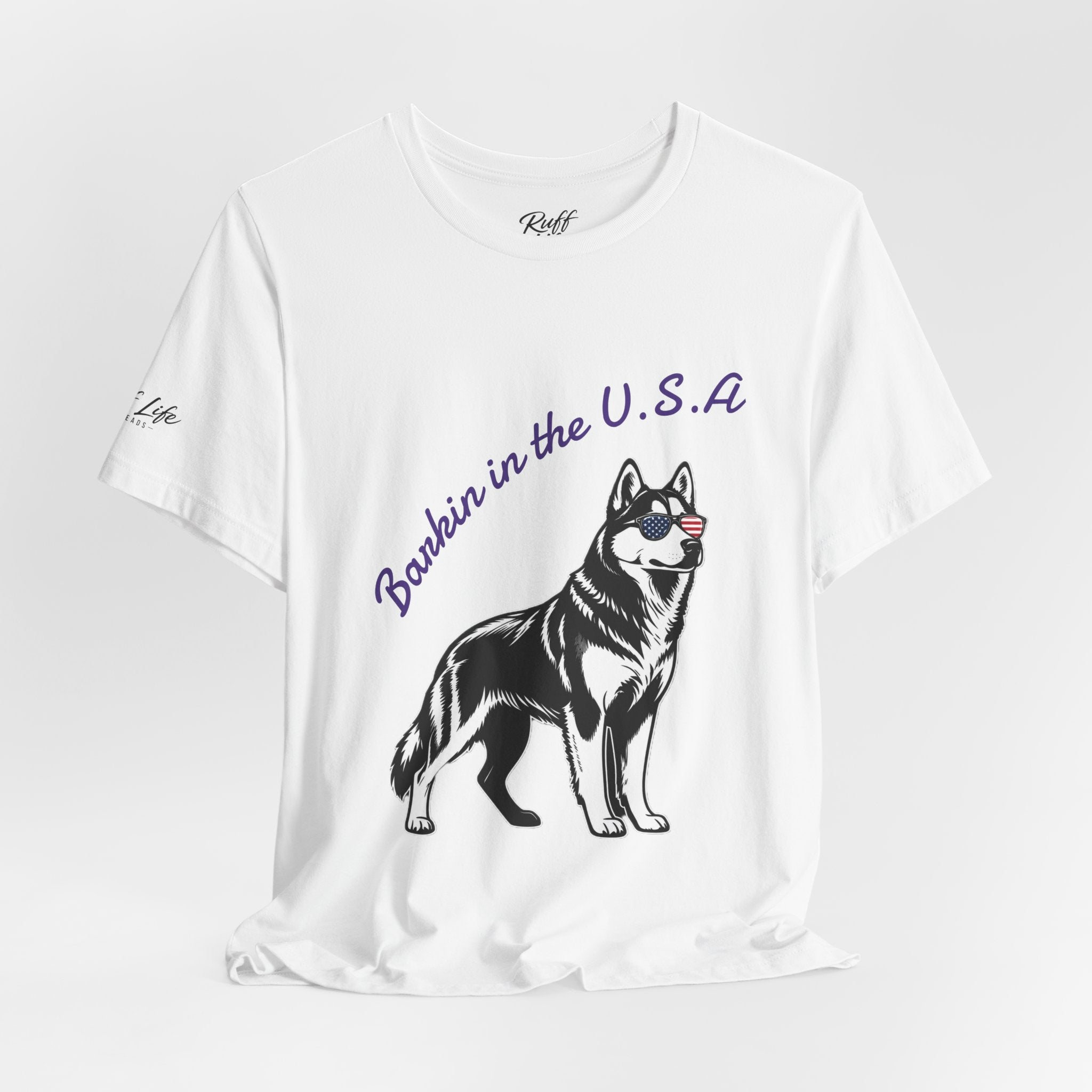 Barkin' in the USA Dog T-Shirt — Funny Patriotic Pup Tee