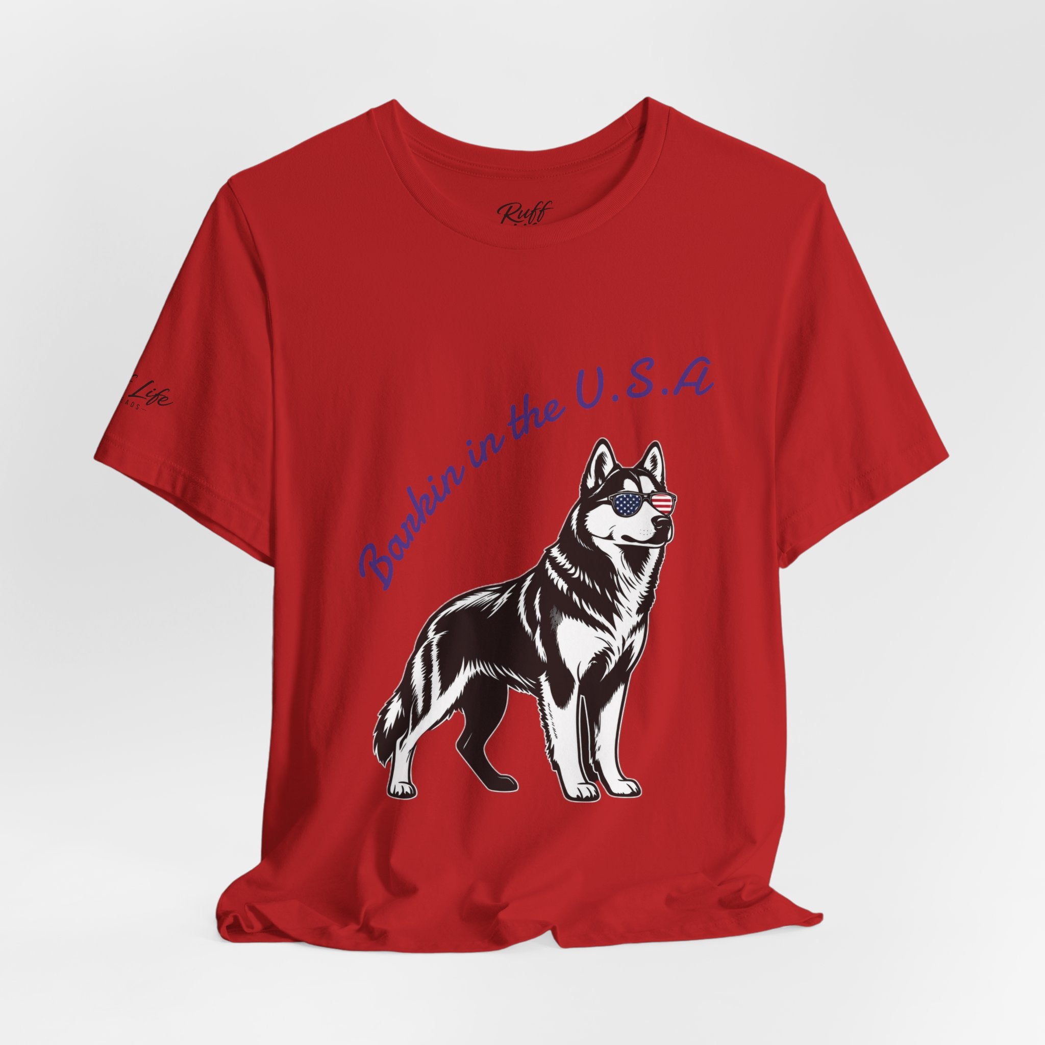 Barkin' in the USA Dog T-Shirt — Funny Patriotic Pup Tee