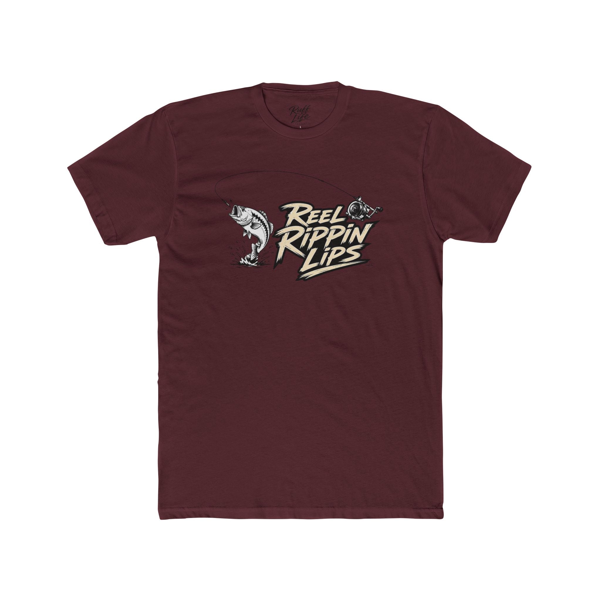Fishing T-Shirt — "Reel Rippin' Lips" Bass Graphic Tee