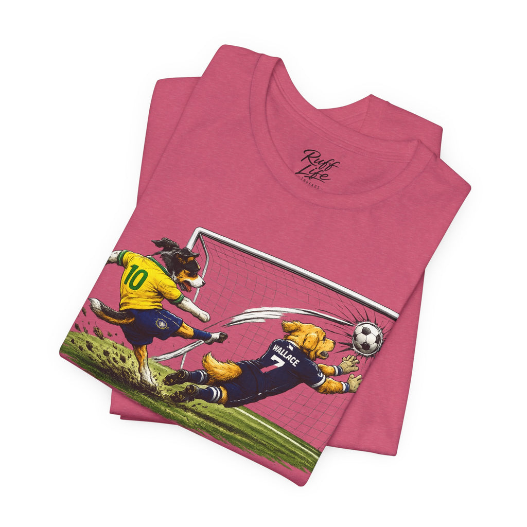 World Pup 2026 Soccer Tee — 'Number 10 Energy' Brazil vs Scotland Cartoon Shirt - World Cup 26'