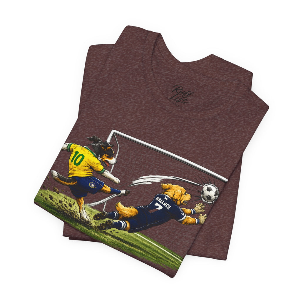 World Pup 2026 Soccer Tee — 'Number 10 Energy' Brazil vs Scotland Cartoon Shirt - World Cup 26'