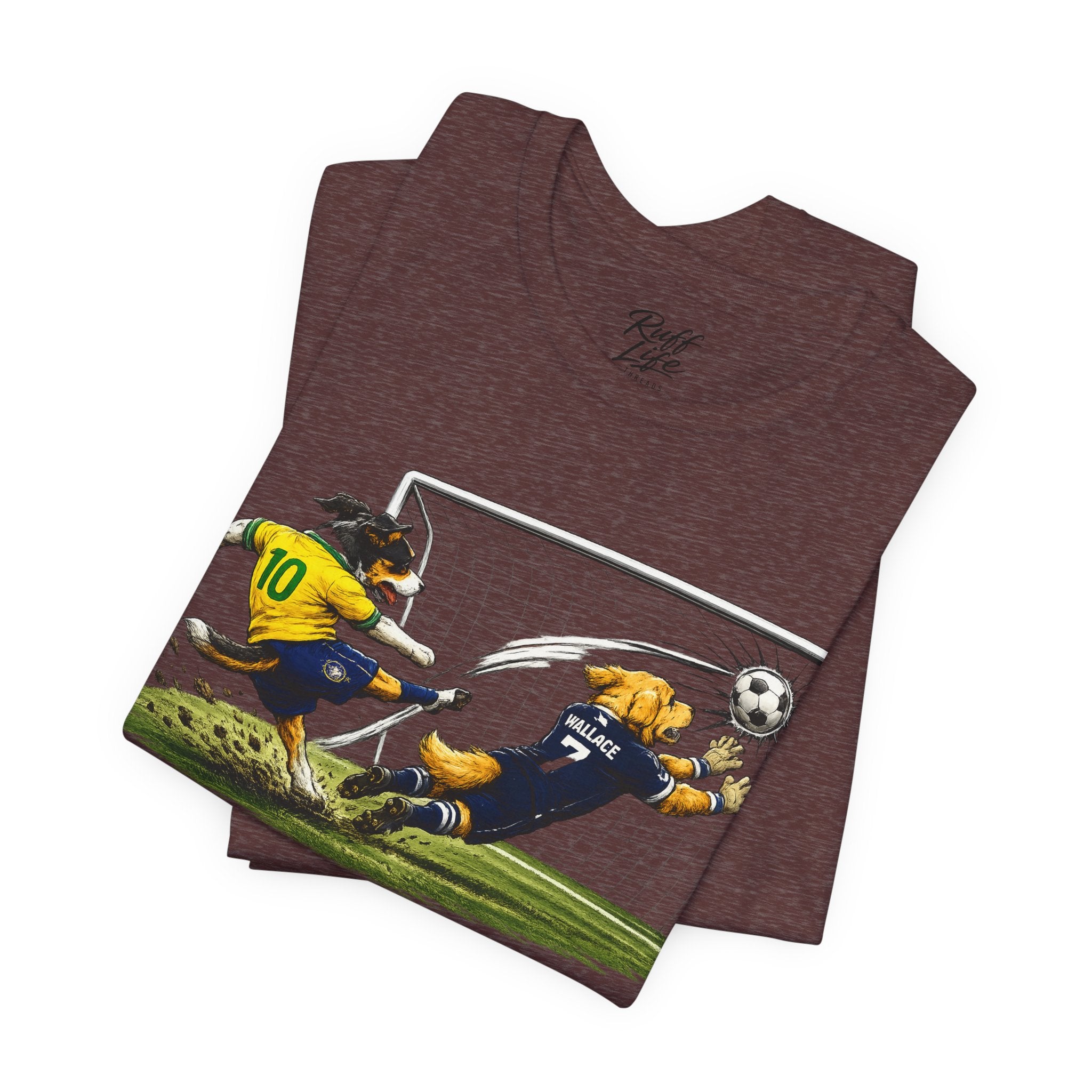 World Pup 2026 Soccer Tee — 'Number 10 Energy' Brazil vs Scotland Cartoon Shirt - World Cup 26'