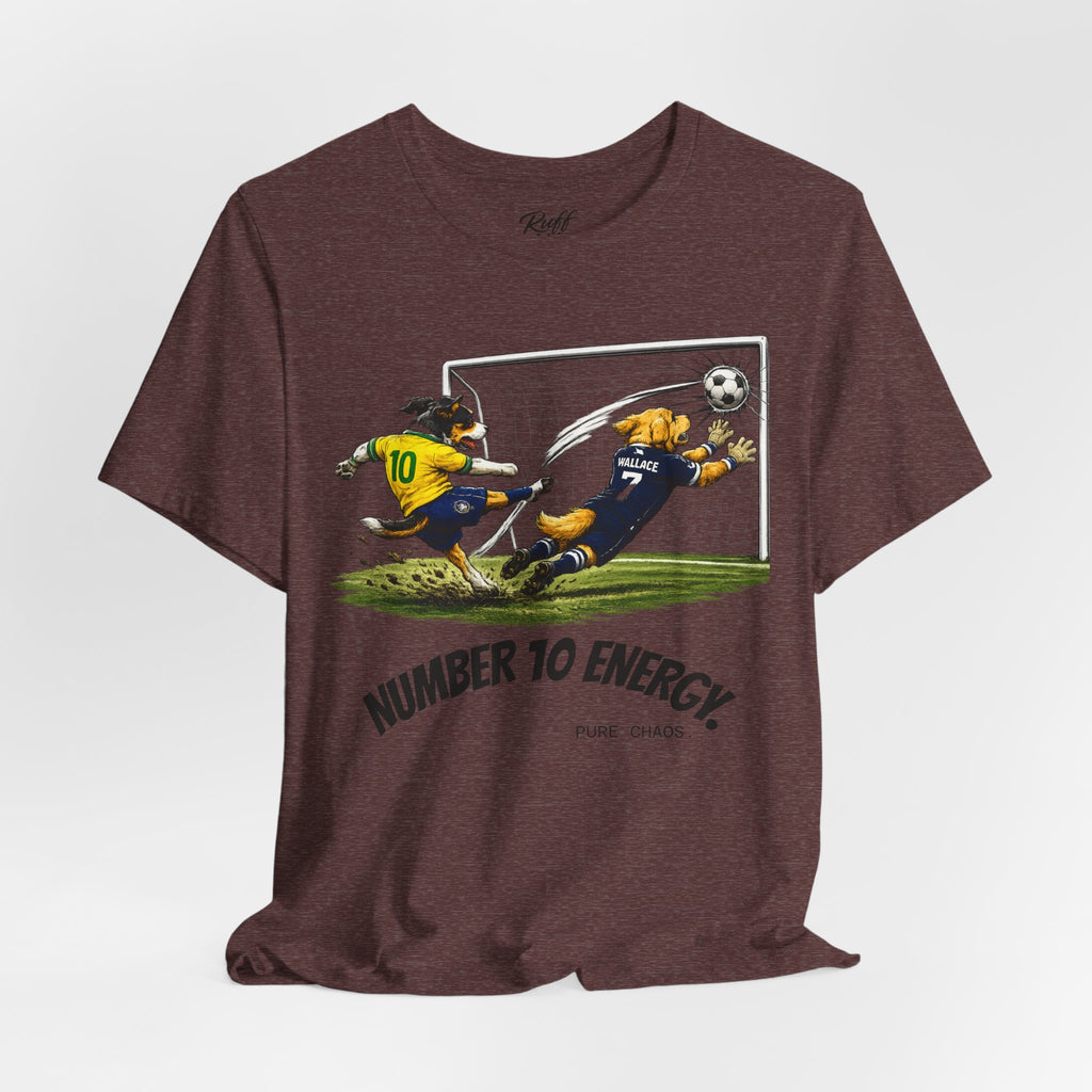 World Pup 2026 Soccer Tee — 'Number 10 Energy' Brazil vs Scotland Cartoon Shirt - World Cup 26'