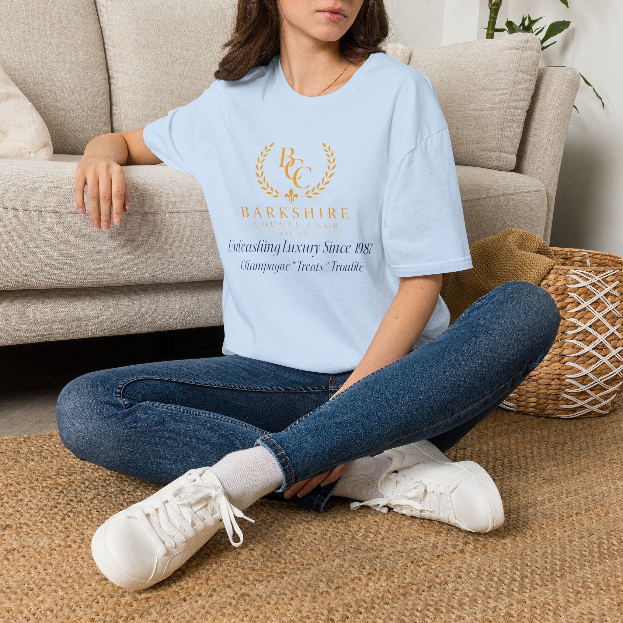 Barkshire County Club Tee — Funny Dog Club Logo T-Shirt