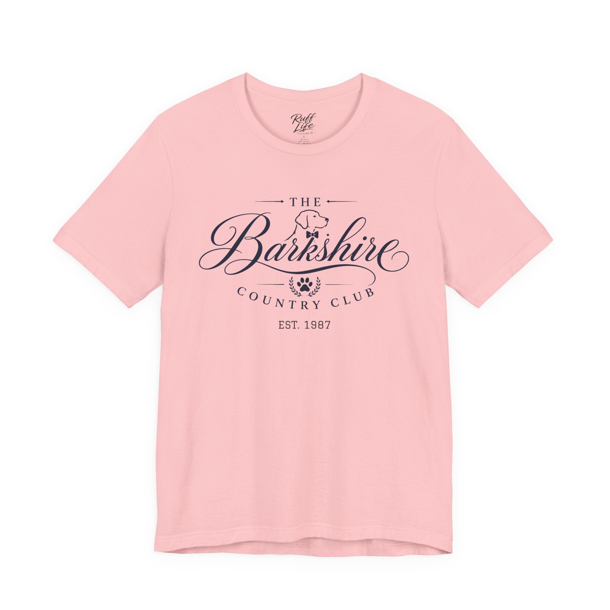 Barkshire CC Tee — "My Financial Advisor Told Me to Diversify" Dog Champagne & Oysters T-Shirt