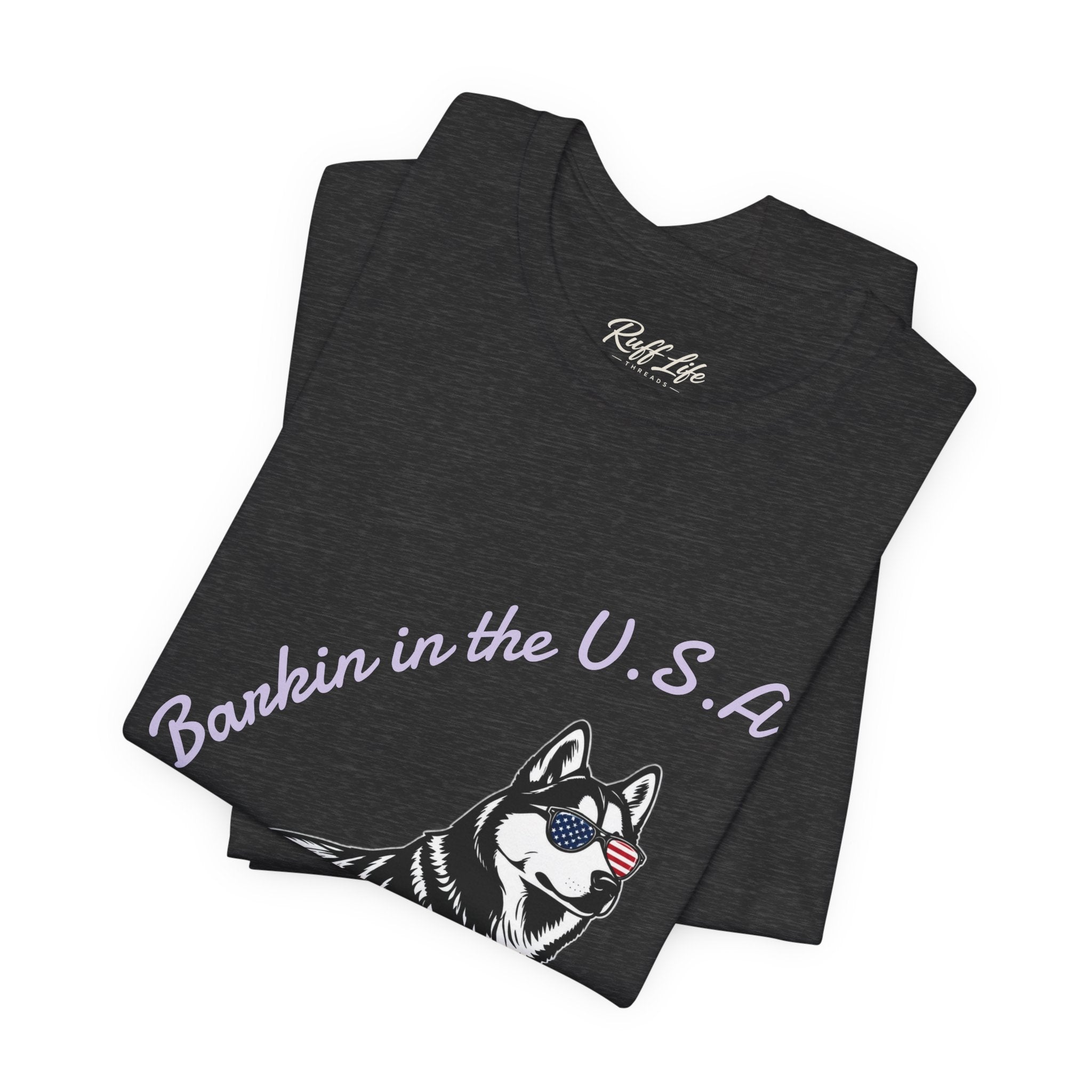 Barkin' in the USA Dog T-Shirt — Funny Patriotic Pup Tee