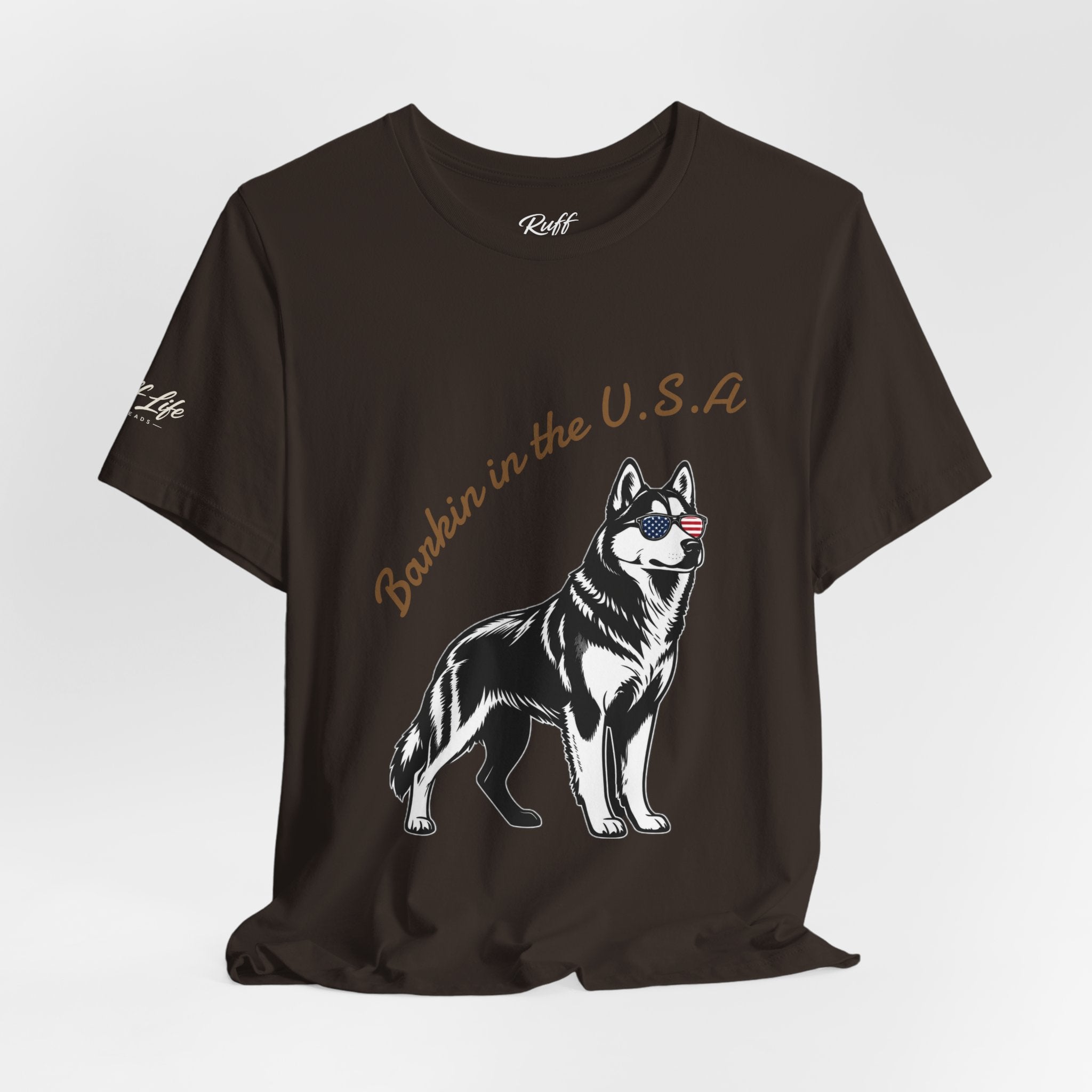 Barkin' in the USA Dog T-Shirt — Funny Patriotic Pup Tee