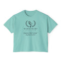 Barnshire CC "Champagne Dogs" Boxy Tee — Cute Dogs & Oysters Graphic