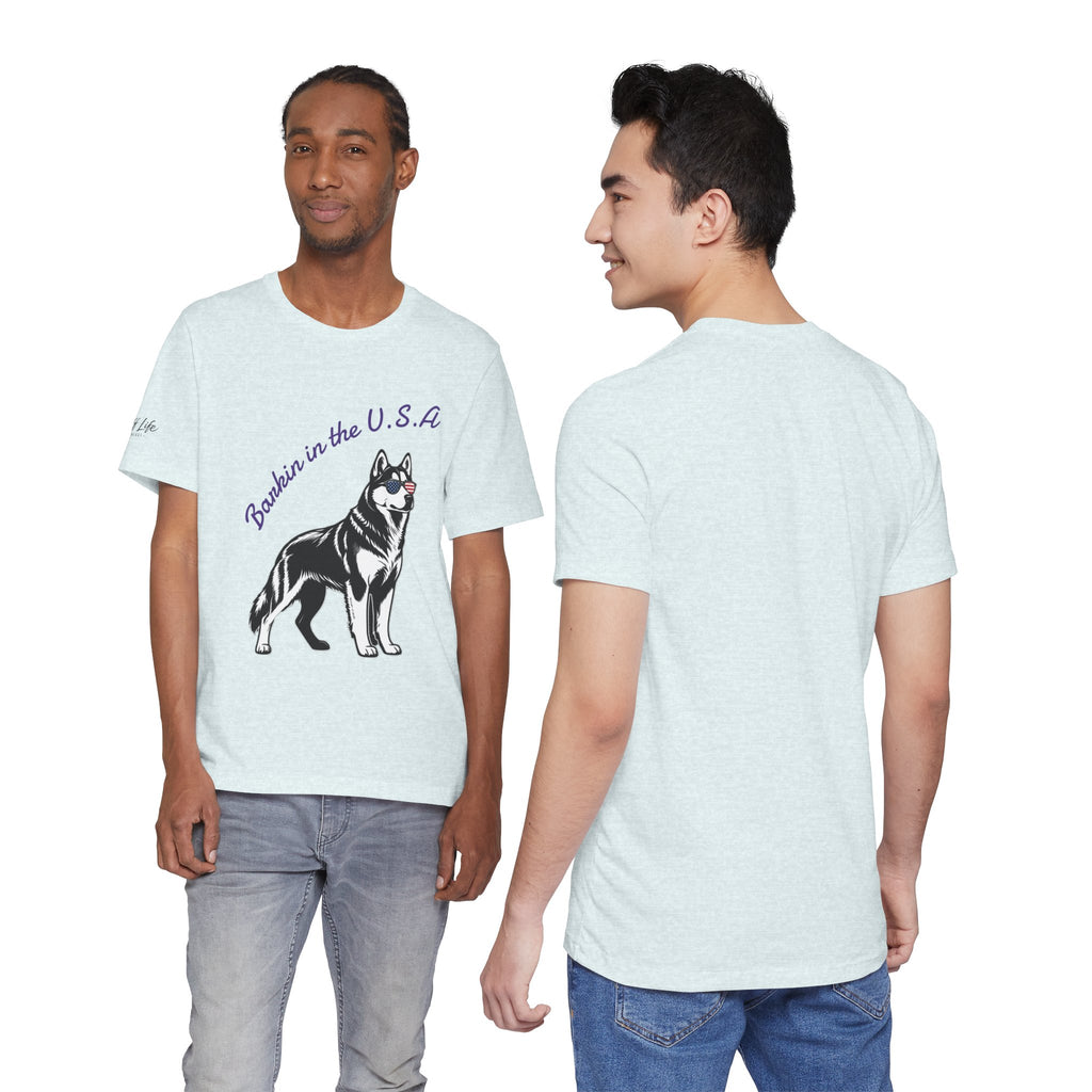 Barkin' in the USA Dog T-Shirt — Funny Patriotic Pup Tee