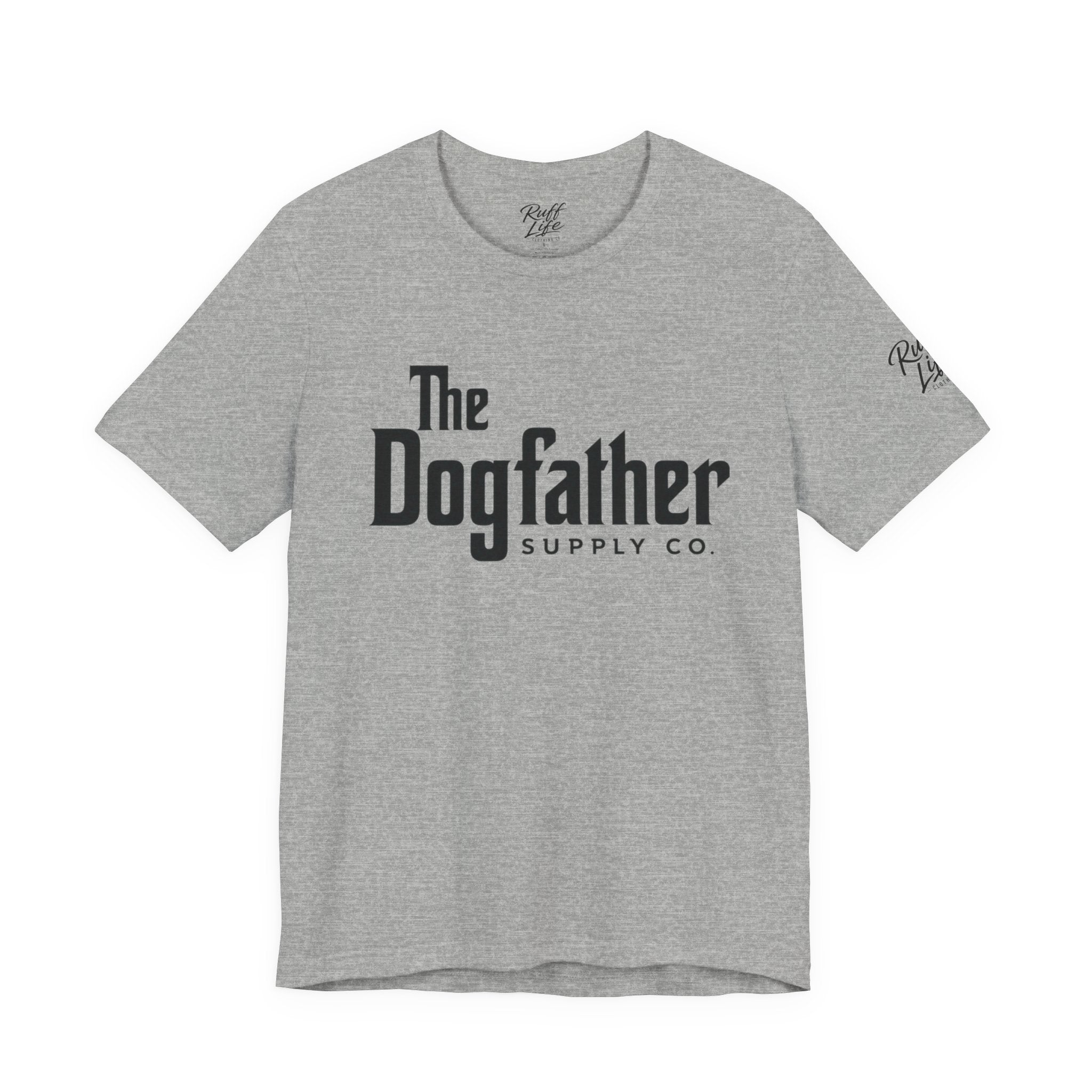 Dogfather T‑Shirt — "Respect the Family, Respect the Food Bowl" Funny Dog Graphic Tee