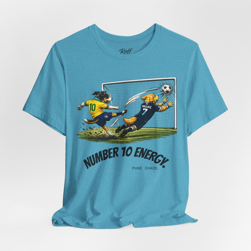 World Pup 2026 Soccer Tee — 'Number 10 Energy' Brazil vs Scotland Cartoon Shirt - World Cup 26'