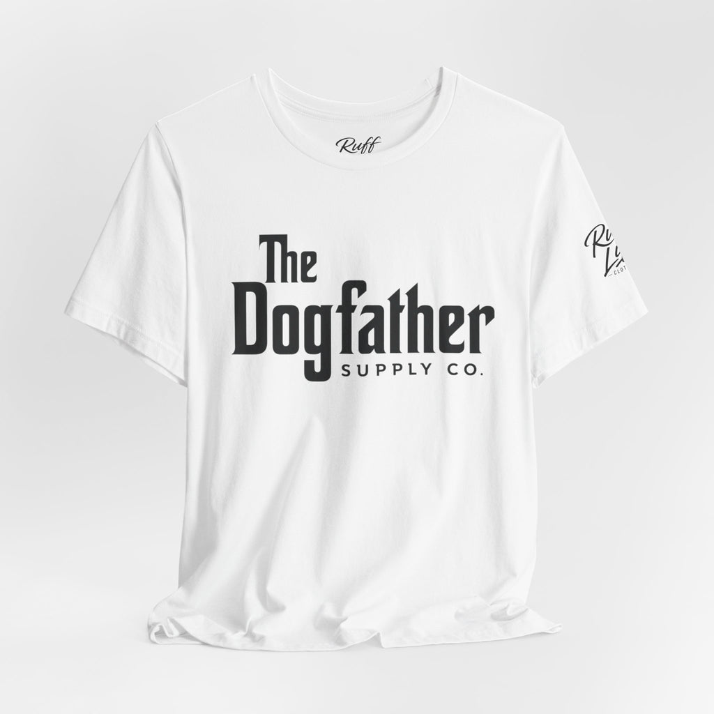 Dogfather T‑Shirt — "Respect the Family, Respect the Food Bowl" Funny Dog Graphic Tee