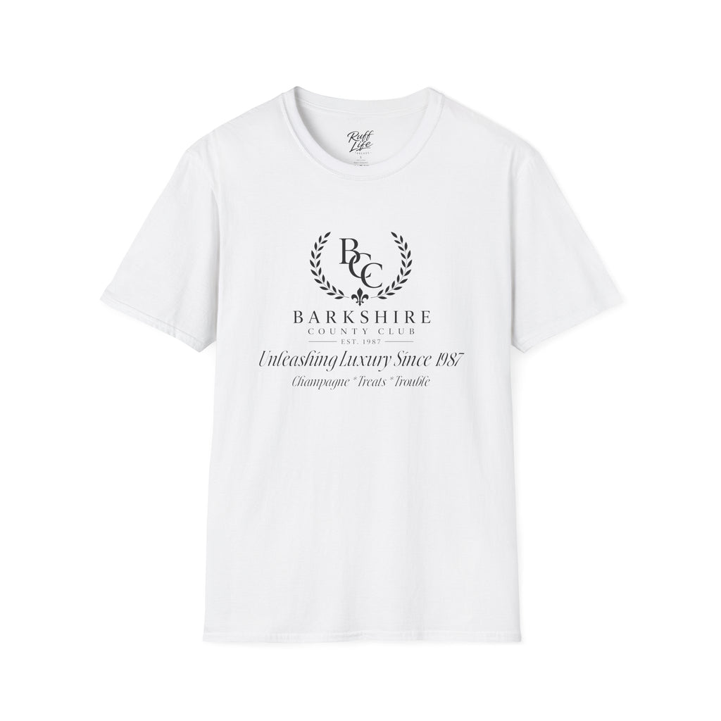 Barkshire County Club Tee — Funny Dog Club Logo T-Shirt