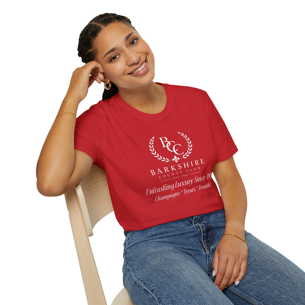 Barkshire County Club Tee — Funny Dog Club Logo T-Shirt