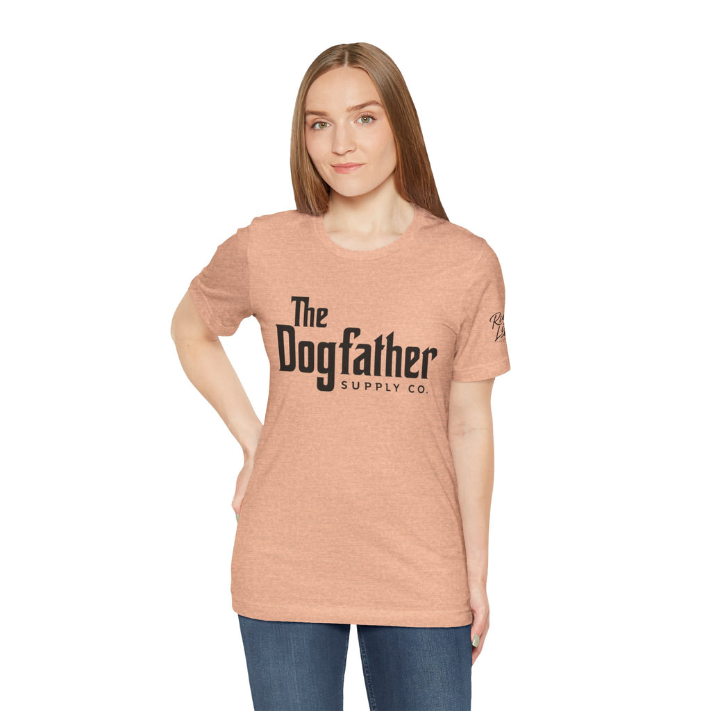Dogfather T‑Shirt — "Respect the Family, Respect the Food Bowl" Funny Dog Graphic Tee