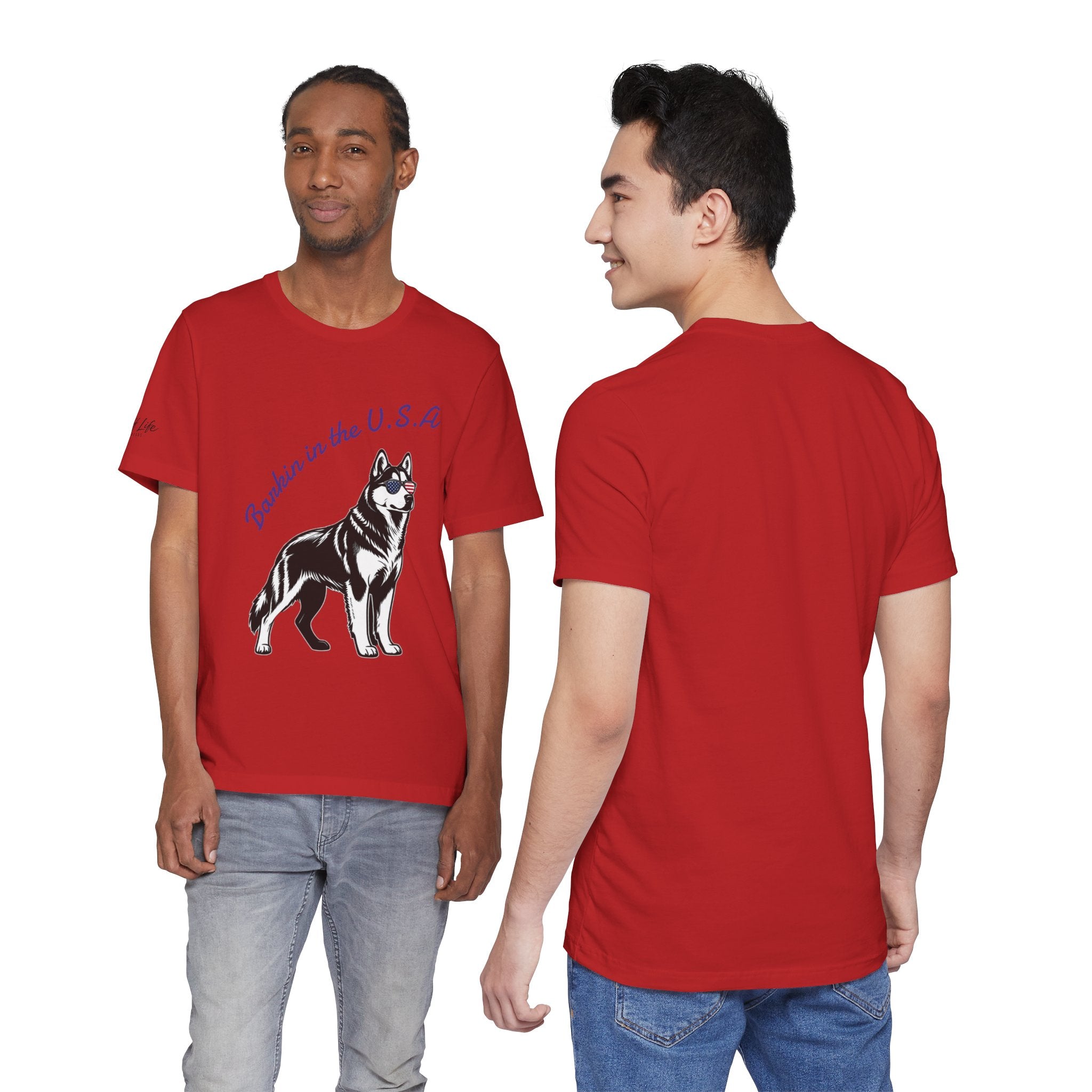 Barkin' in the USA Dog T-Shirt — Funny Patriotic Pup Tee