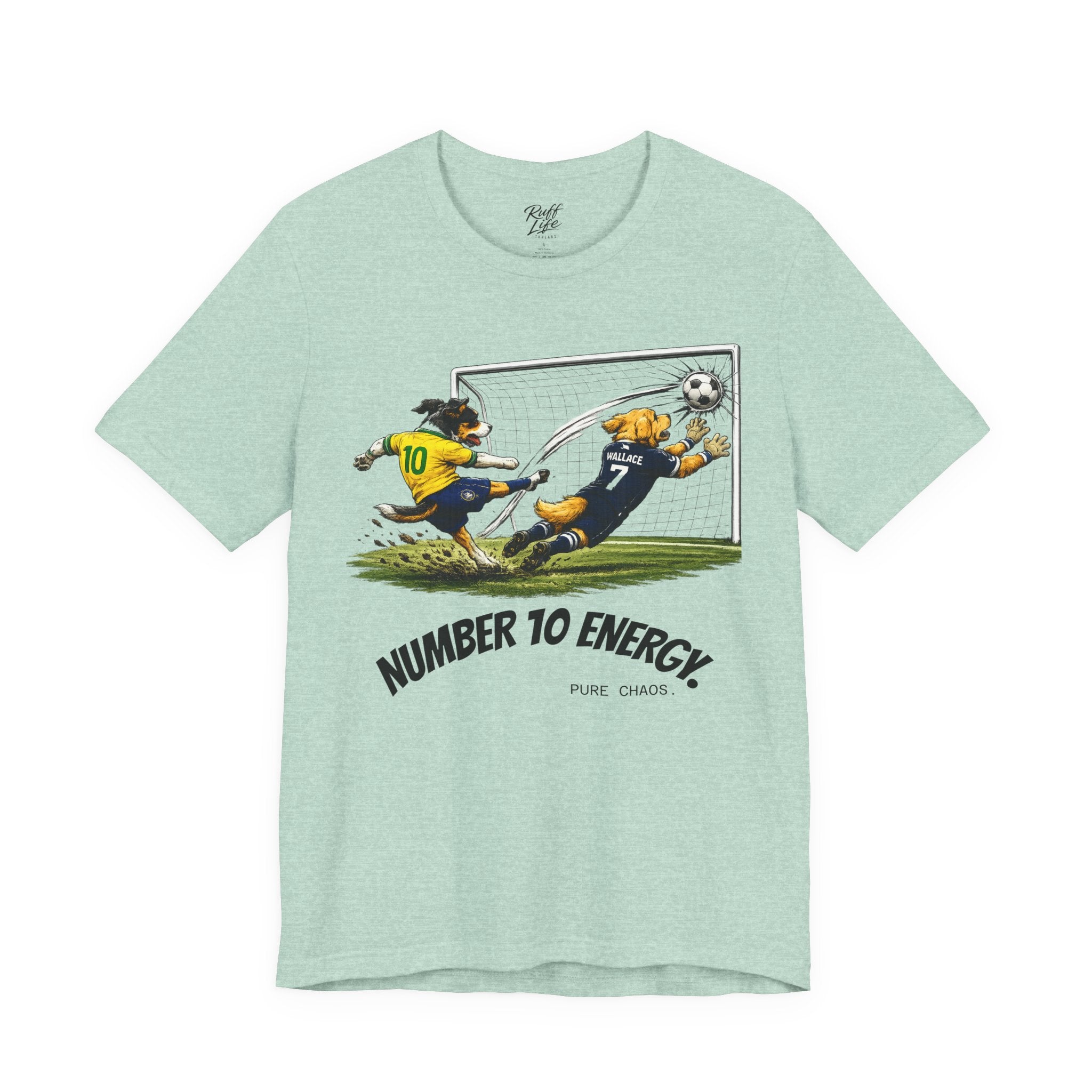World Pup 2026 Soccer Tee — 'Number 10 Energy' Brazil vs Scotland Cartoon Shirt - World Cup 26'