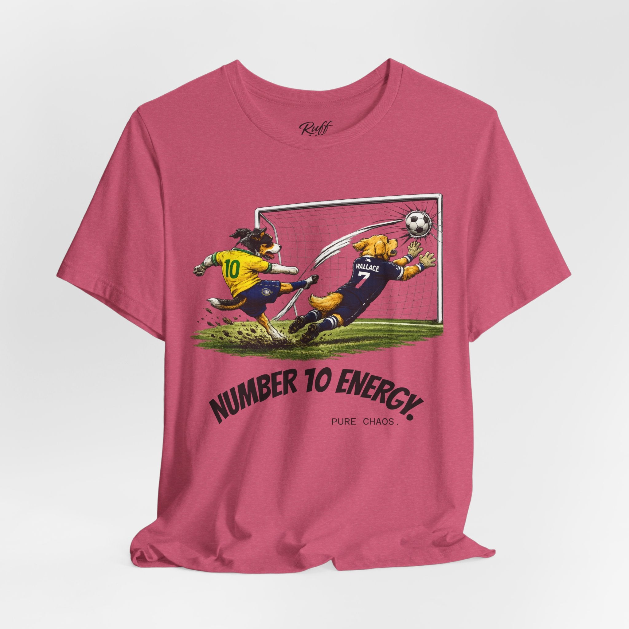World Pup 2026 Soccer Tee — 'Number 10 Energy' Brazil vs Scotland Cartoon Shirt - World Cup 26'