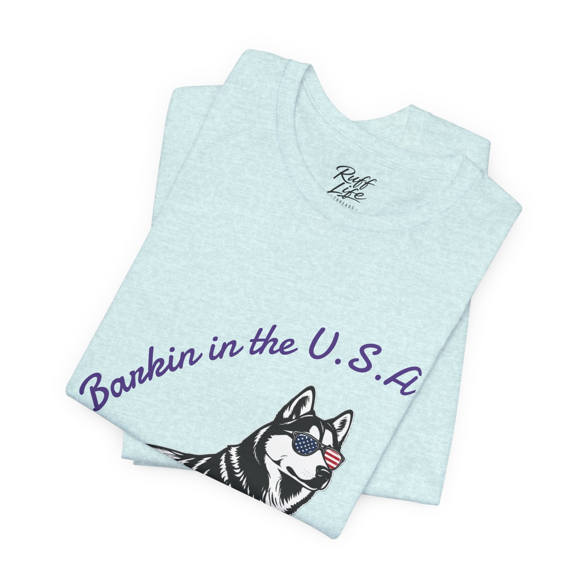 Barkin' in the USA Dog T-Shirt — Funny Patriotic Pup Tee